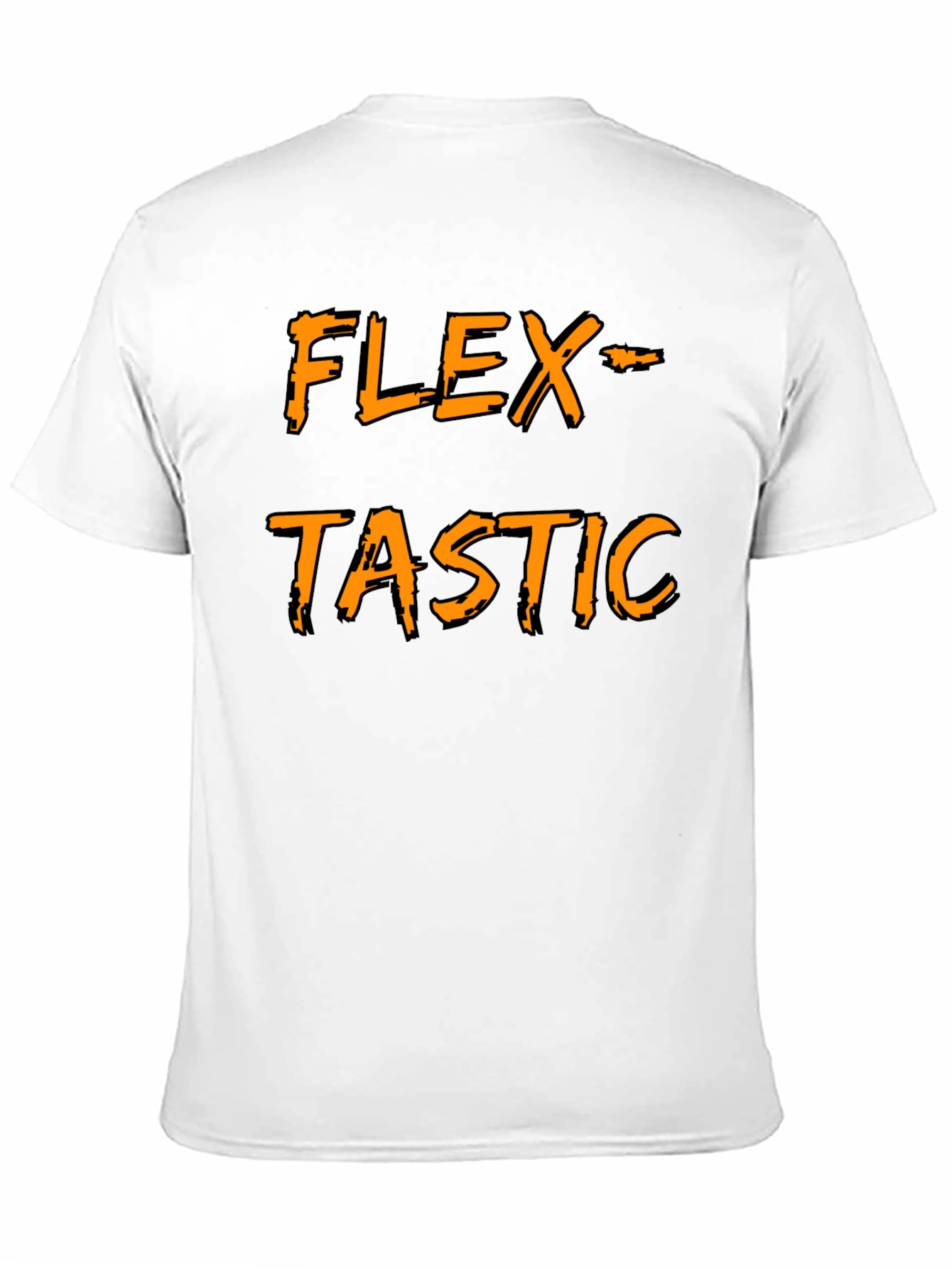 Flex-tastic Graphic Tee - Black Cotton Comfort