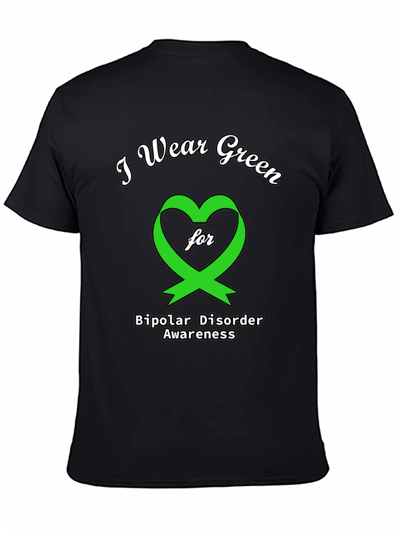 Green Ribbon Bipolar Disorder Awareness T-Shirt