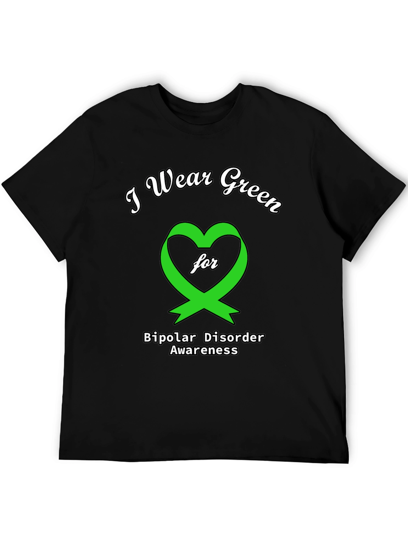 Green Ribbon Bipolar Disorder Awareness T-Shirt