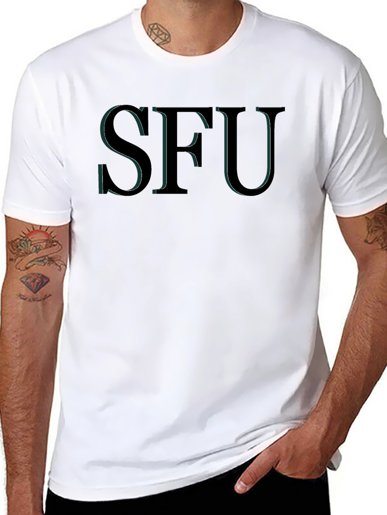 SFU Graphic Tee - Black Cotton