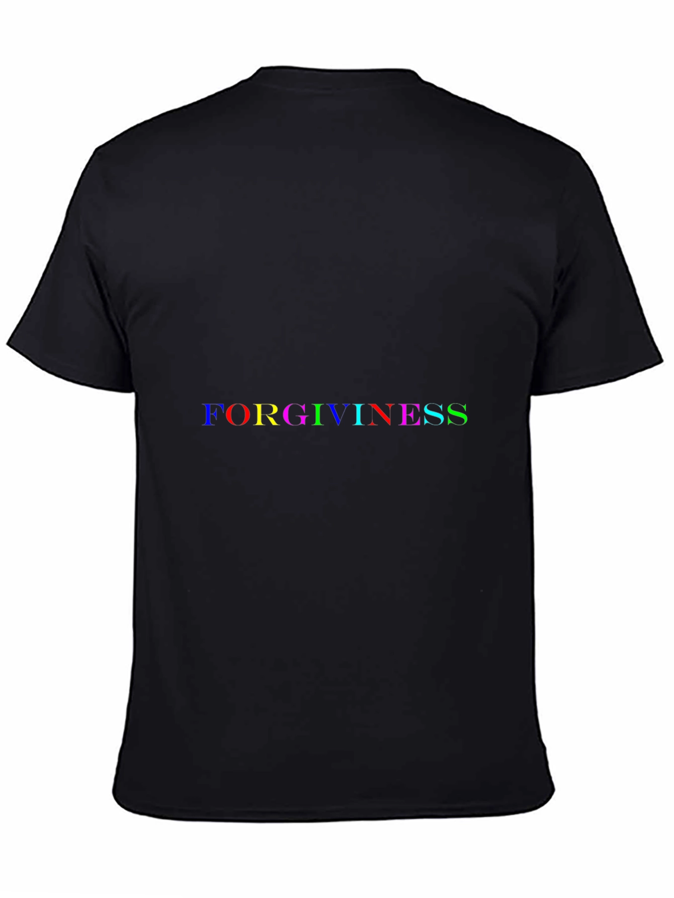 Forgiveness Graphic Tee - Black Cotton T-Shirt
