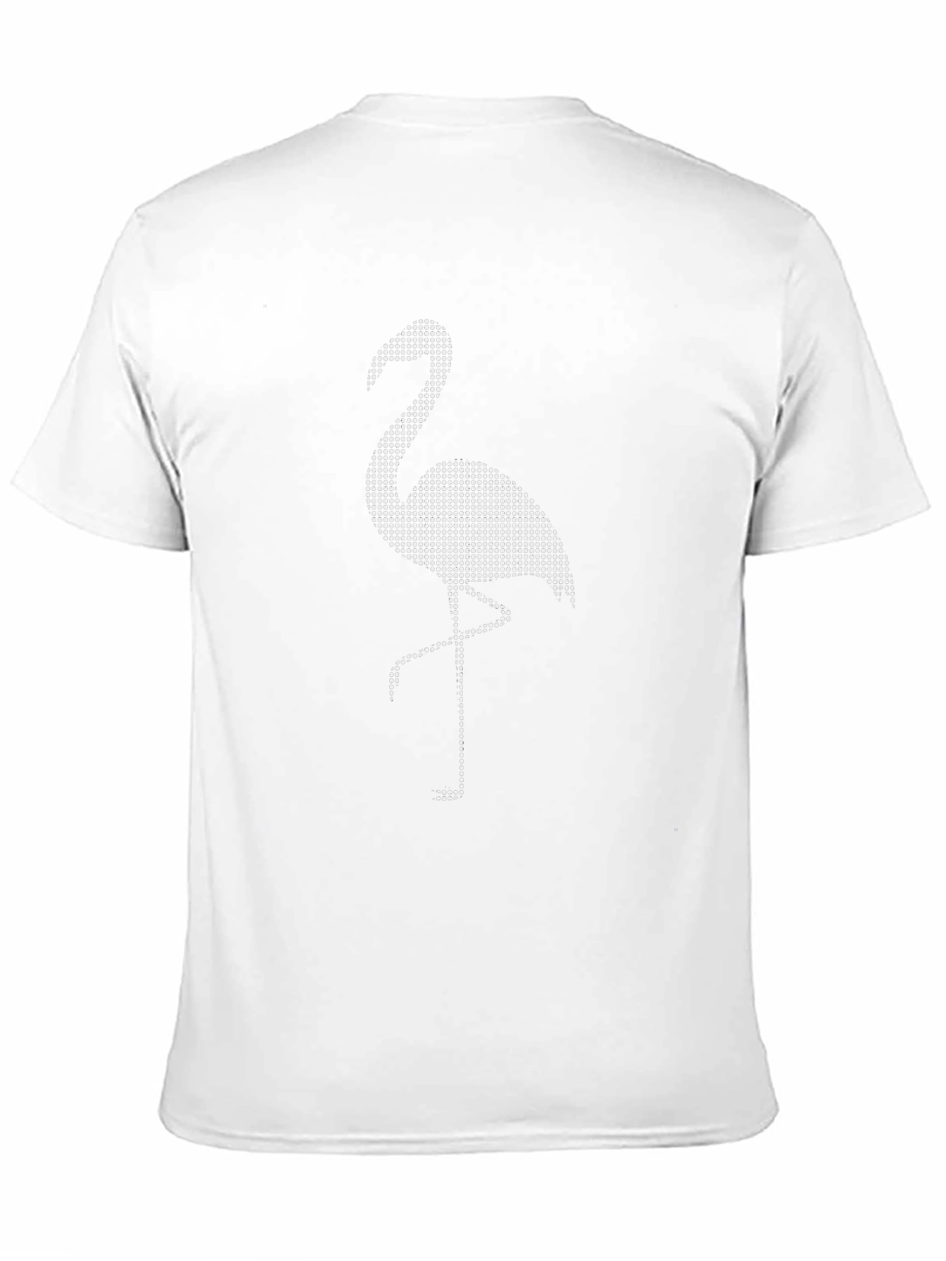 Black Flamingo Dot Graphic T-Shirt