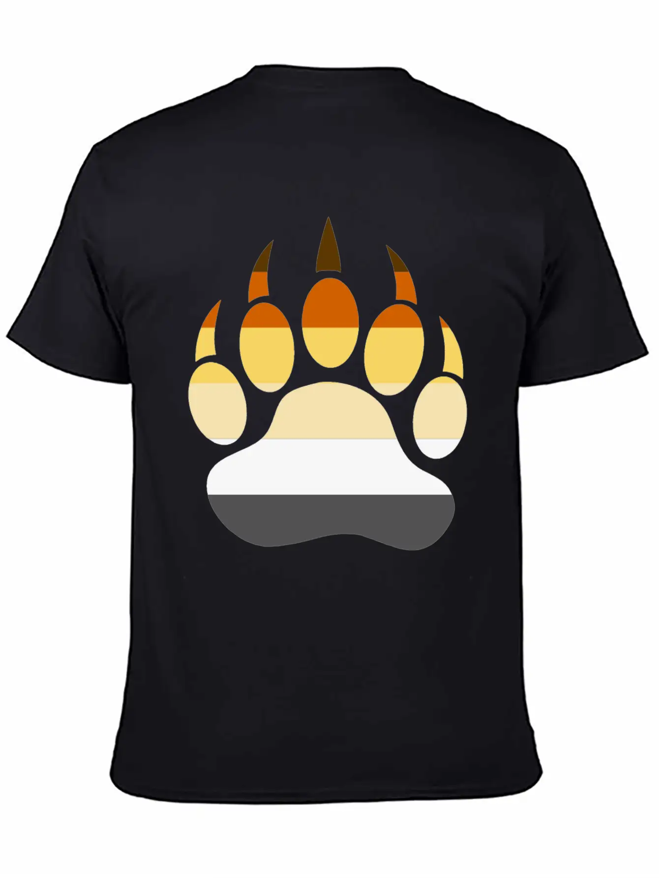 Gay Bear LGBT Bear Shirt, Bear Paw Rainbow Flag Unisex Casual T-Shirt – Clean Design For Daily Comfort