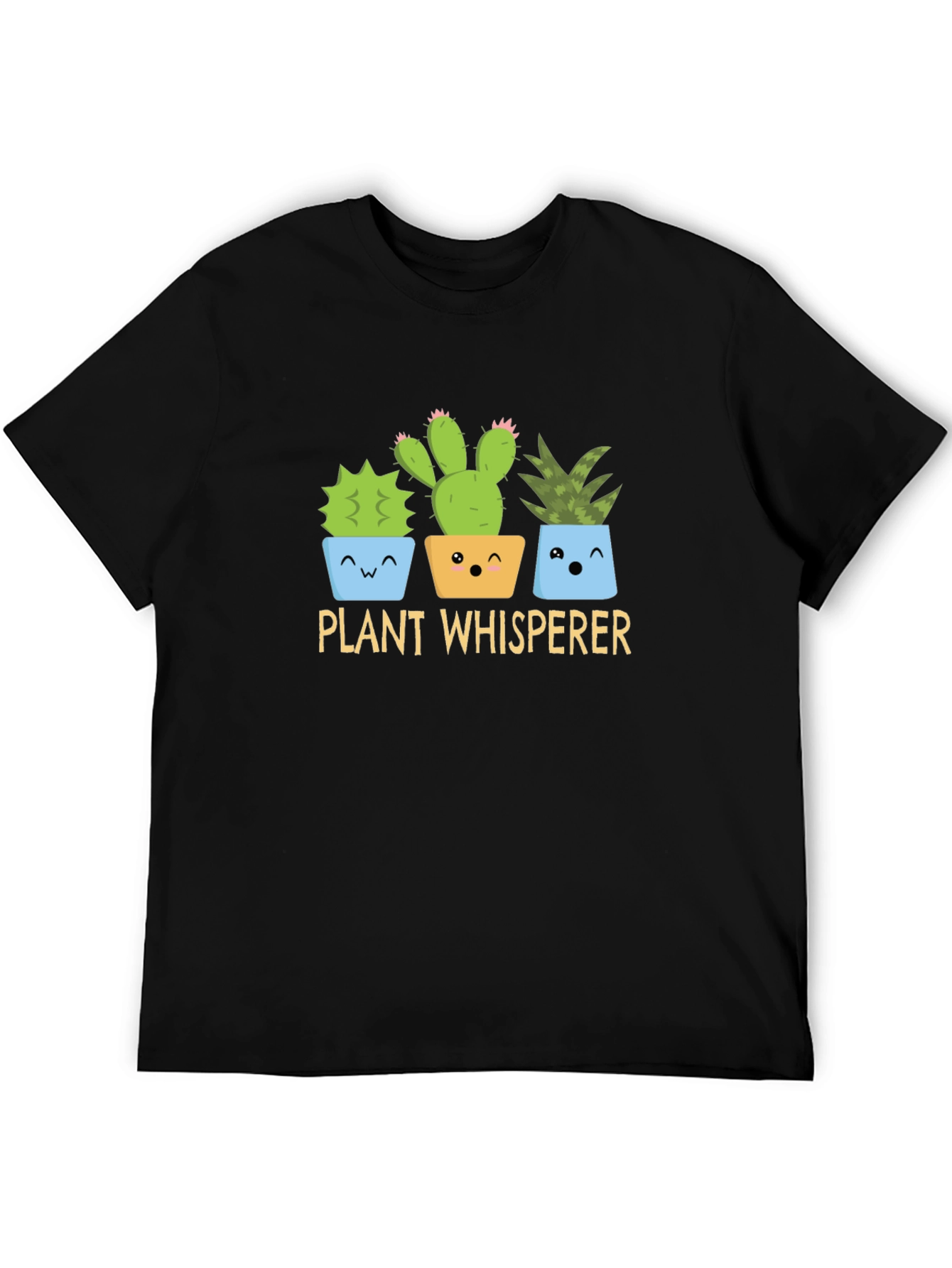 Plant Whisperer Graphic T-Shirt - Cute Cactus Design