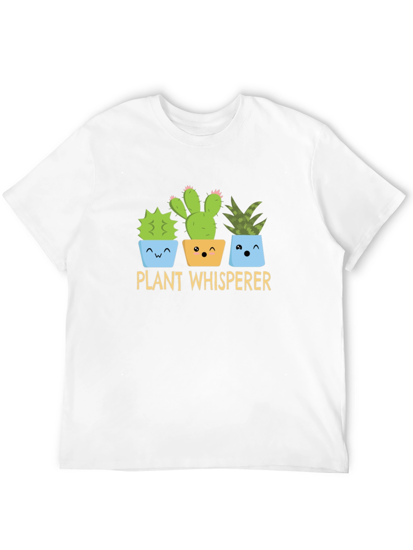 Plant Whisperer Graphic T-Shirt - Cute Cactus Design