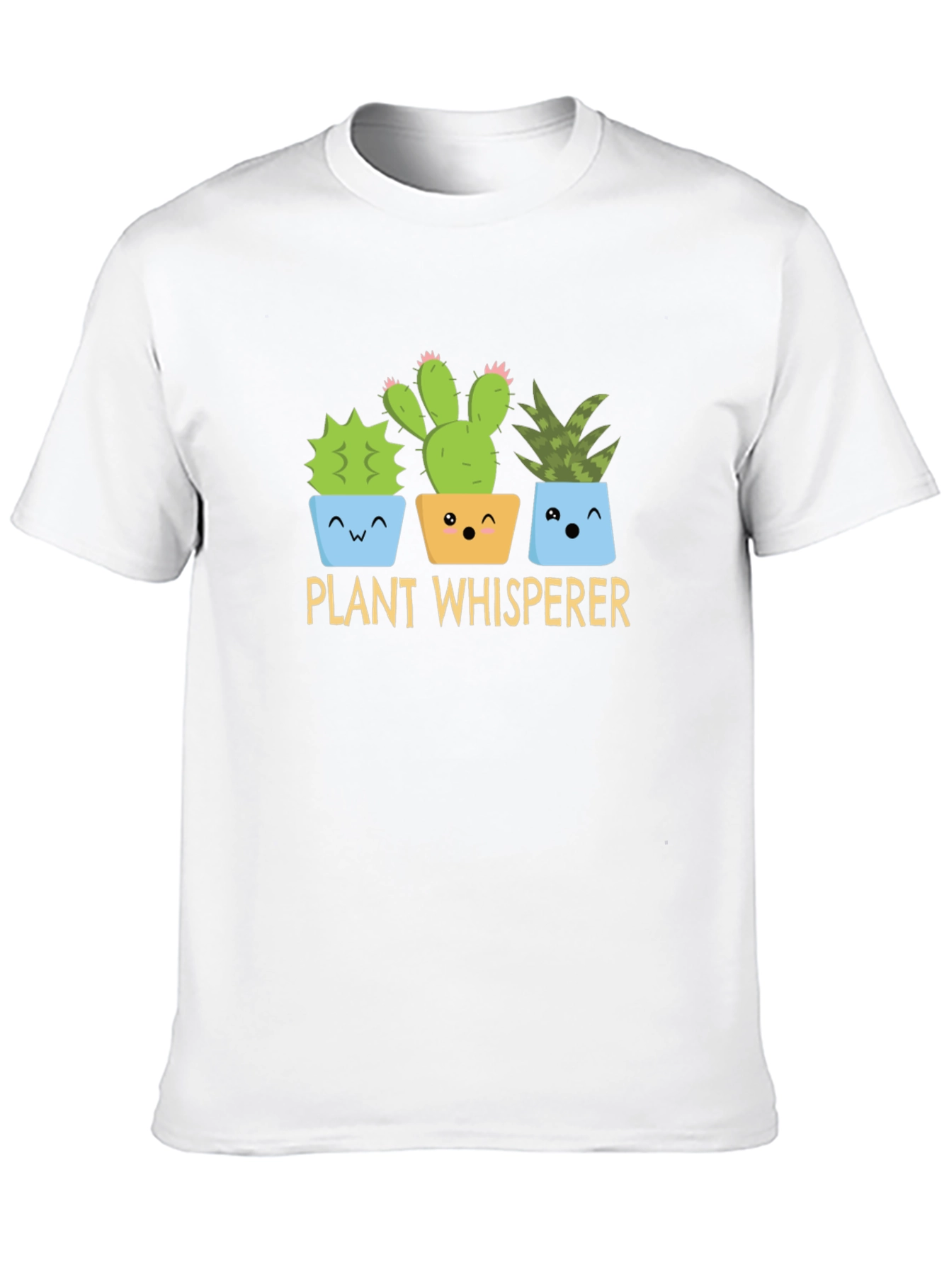 Plant Whisperer Graphic T-Shirt - Cute Cactus Design