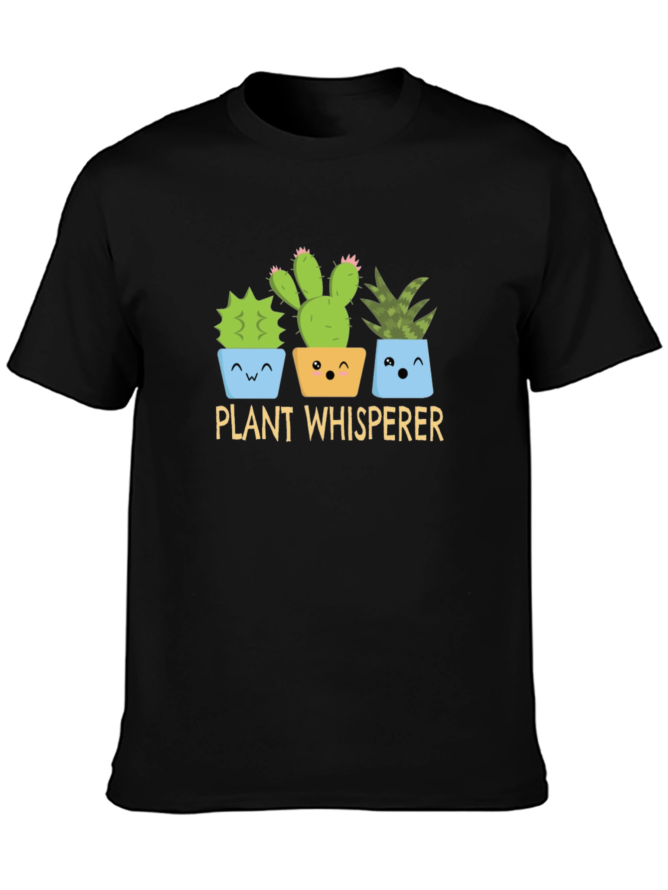 Plant Whisperer Graphic T-Shirt - Cute Cactus Design