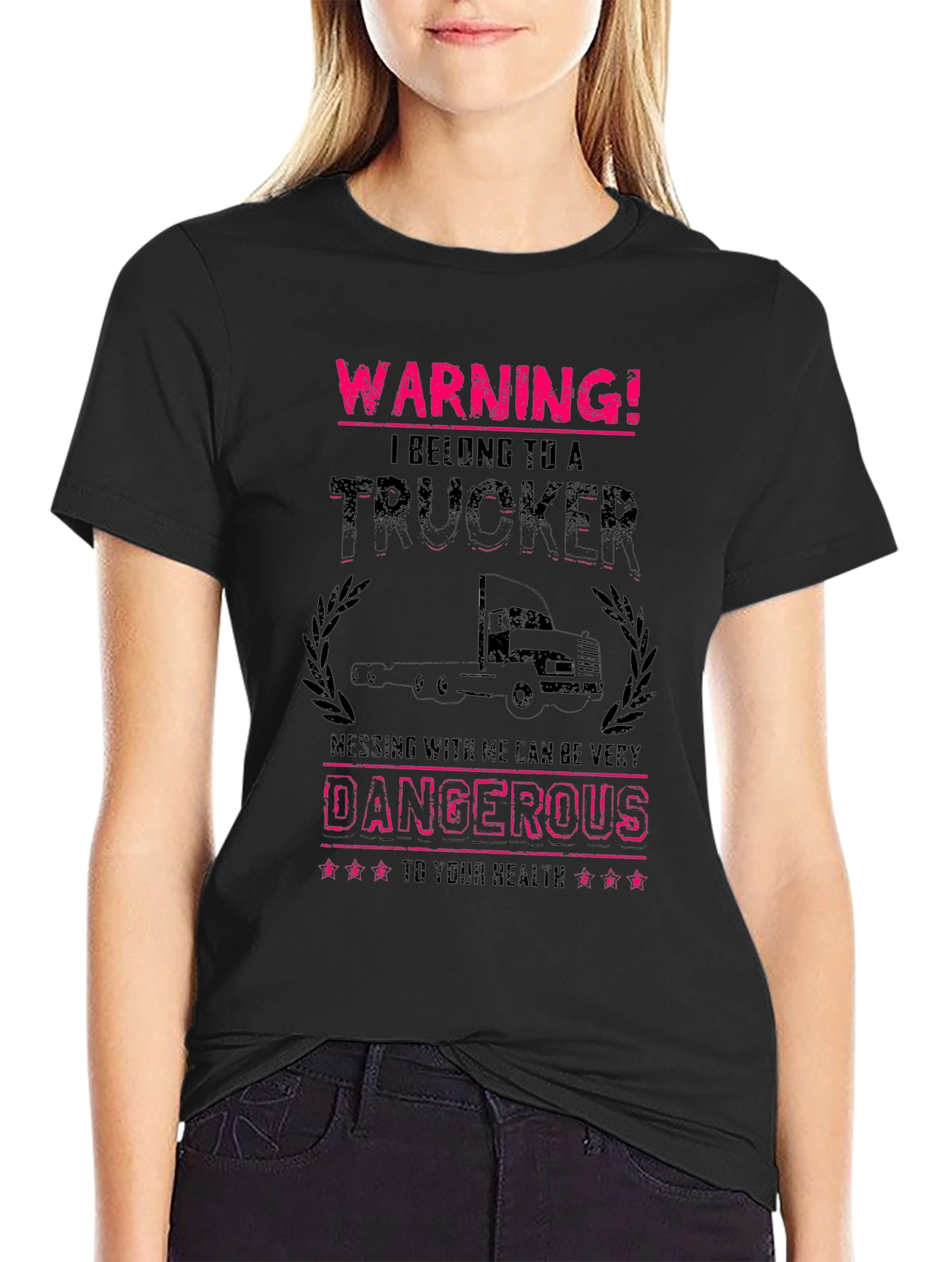 Warning! Trucker T-Shirt