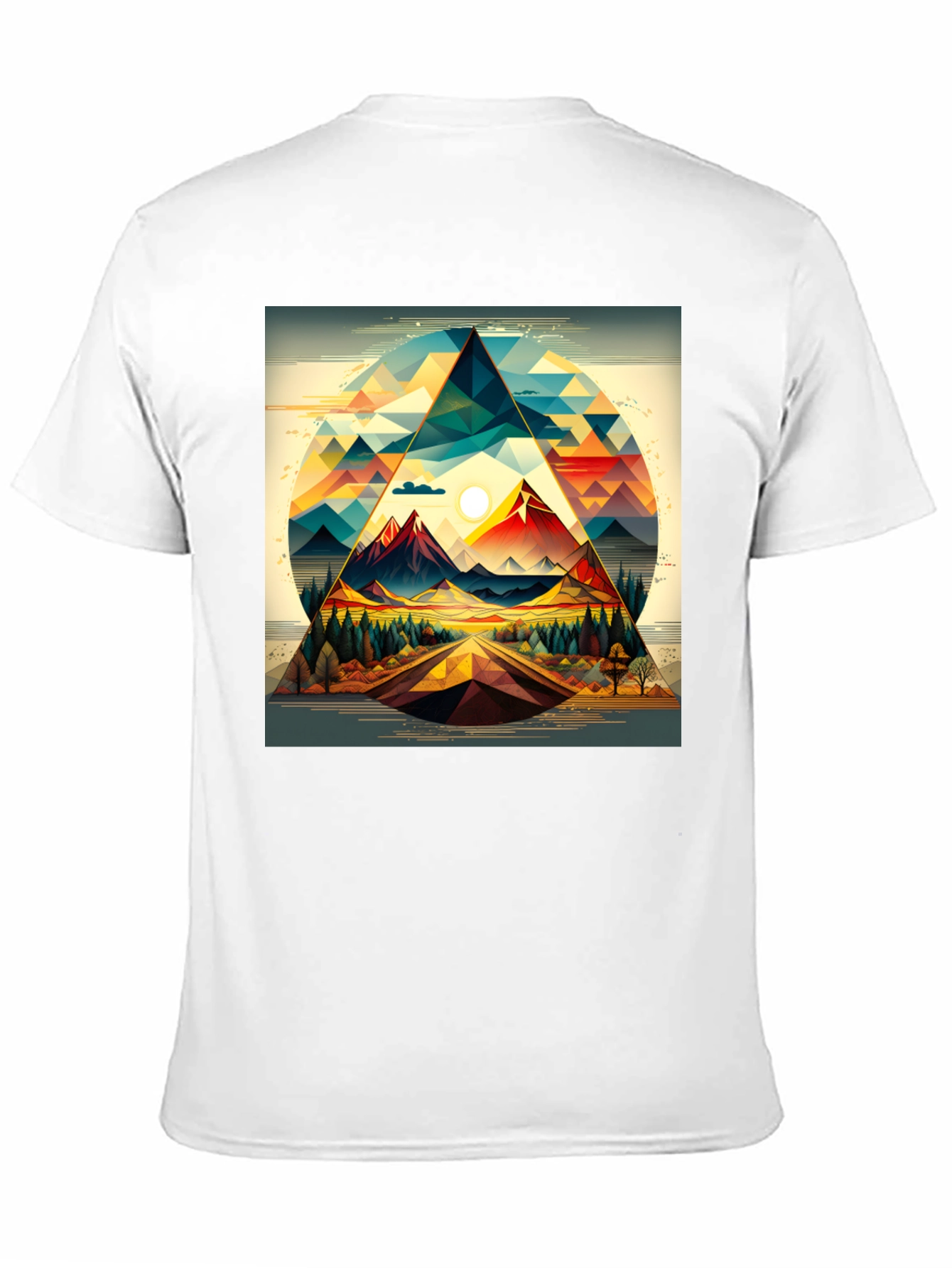 Geometric Mountain Triangle T-Shirt