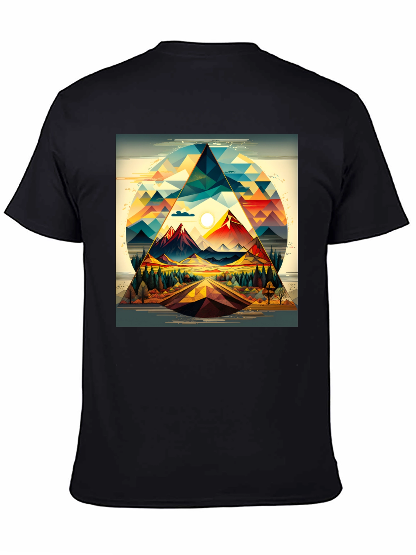 Geometric Mountain Triangle T-Shirt