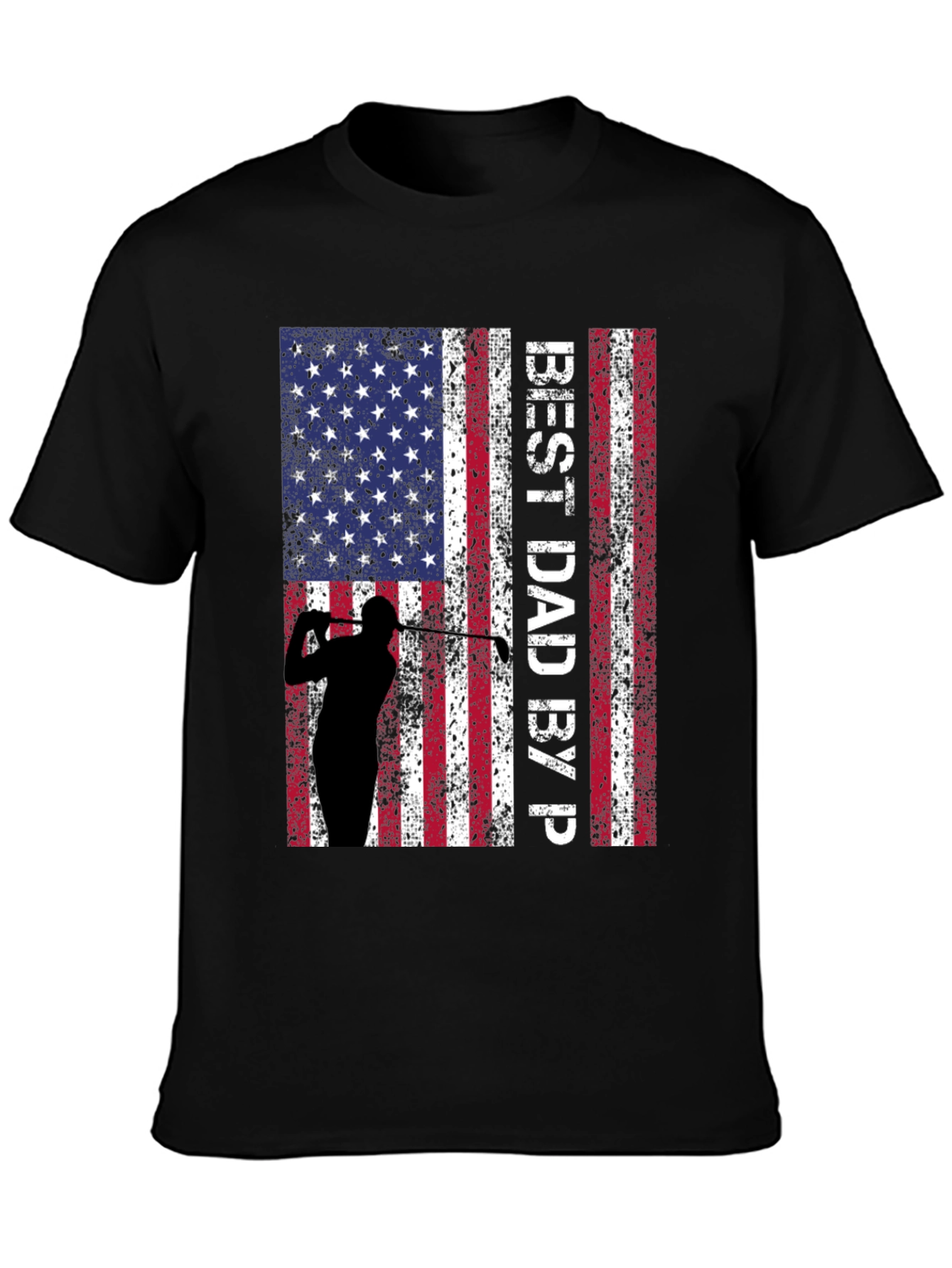 Best Dad By Par Golf Flag T-Shirt