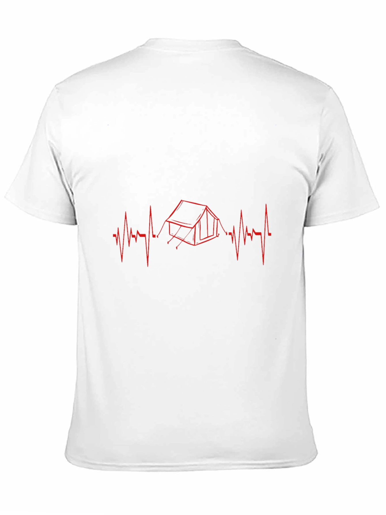 Camping Heartbeat T-Shirt - Outdoor Adventure Tee