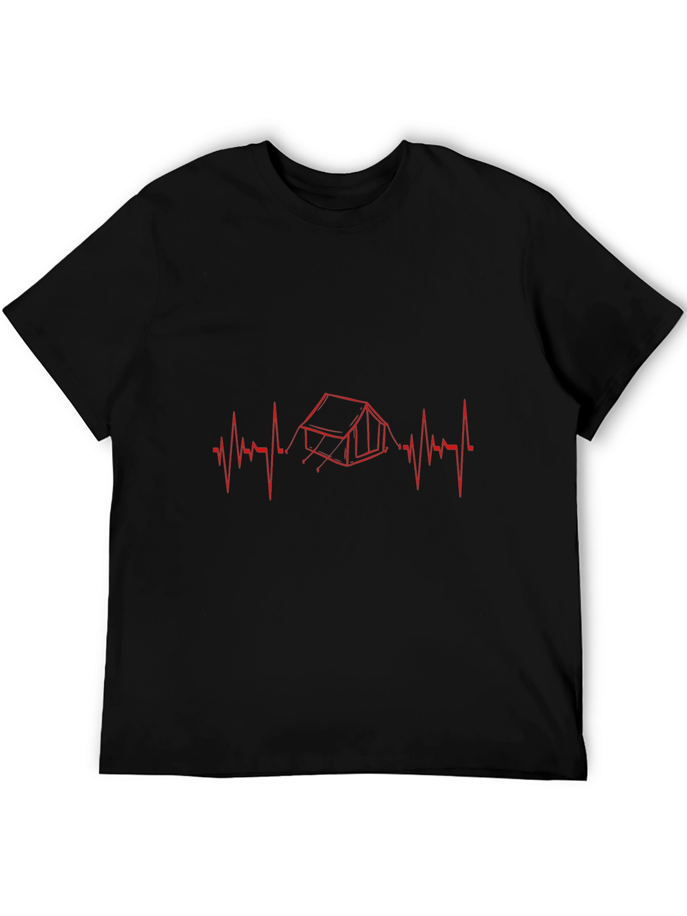 Camping Heartbeat T-Shirt - Outdoor Adventure Tee