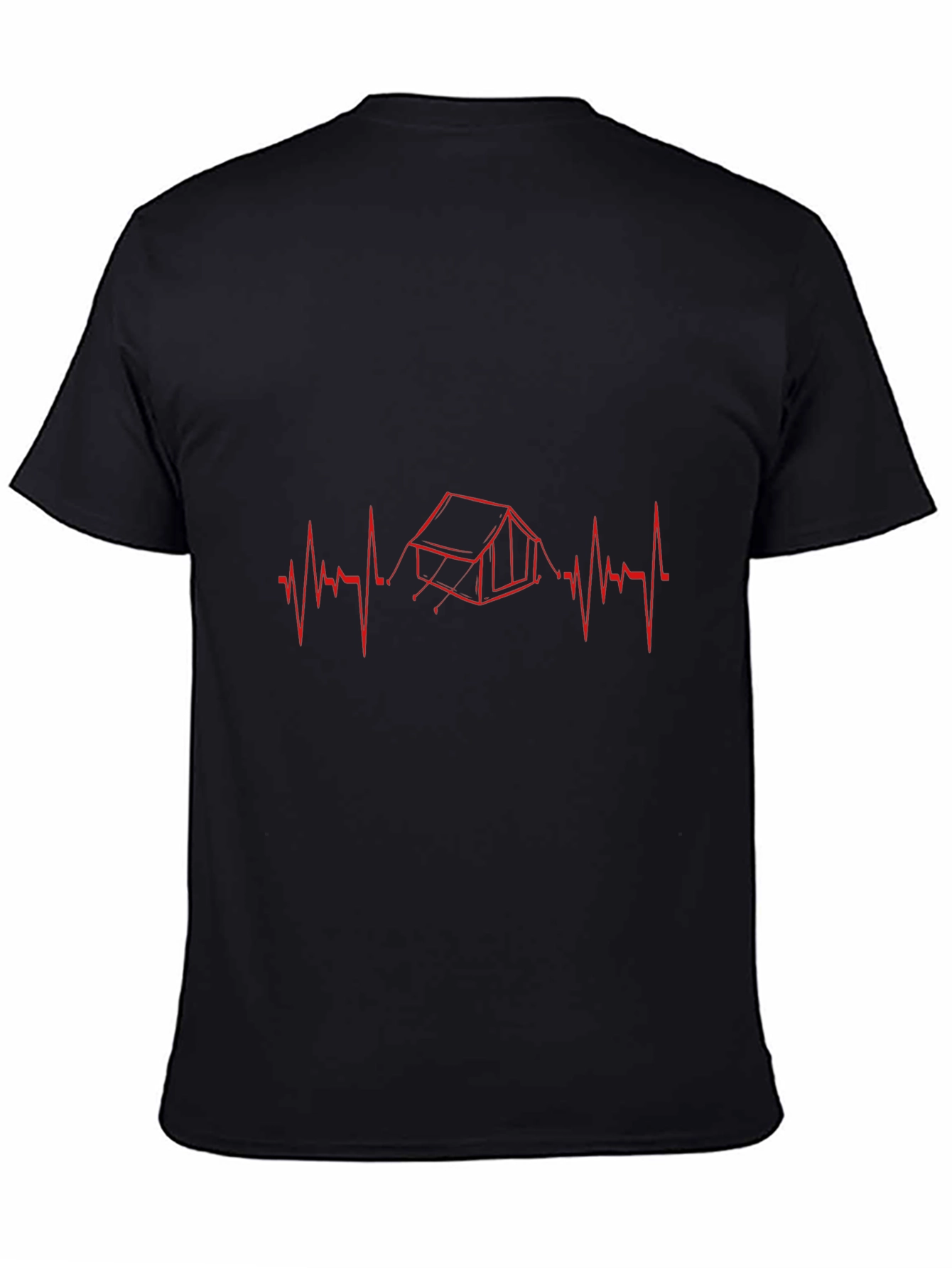 Camping Heartbeat T-Shirt - Outdoor Adventure Tee
