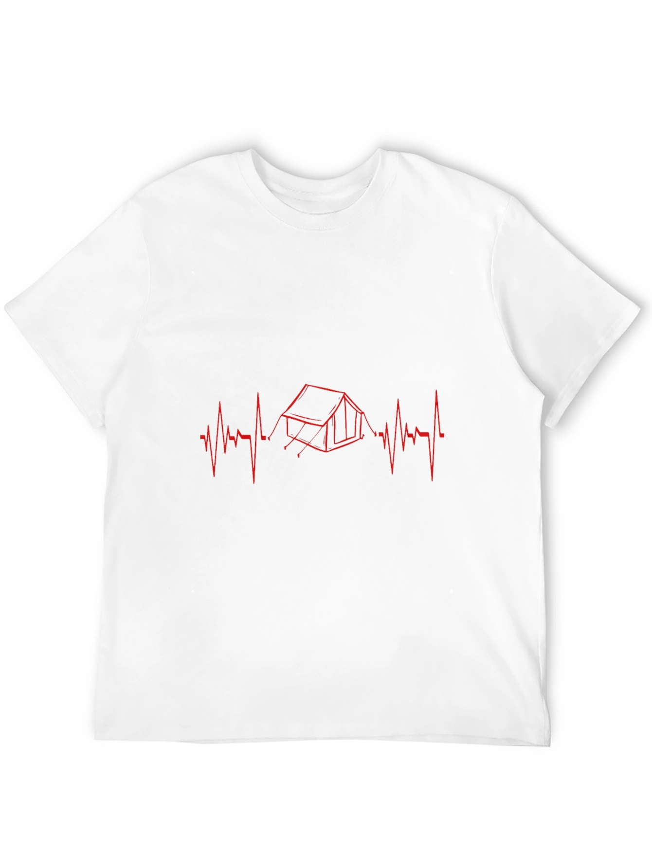 Camping Heartbeat T-Shirt - Outdoor Adventure Tee