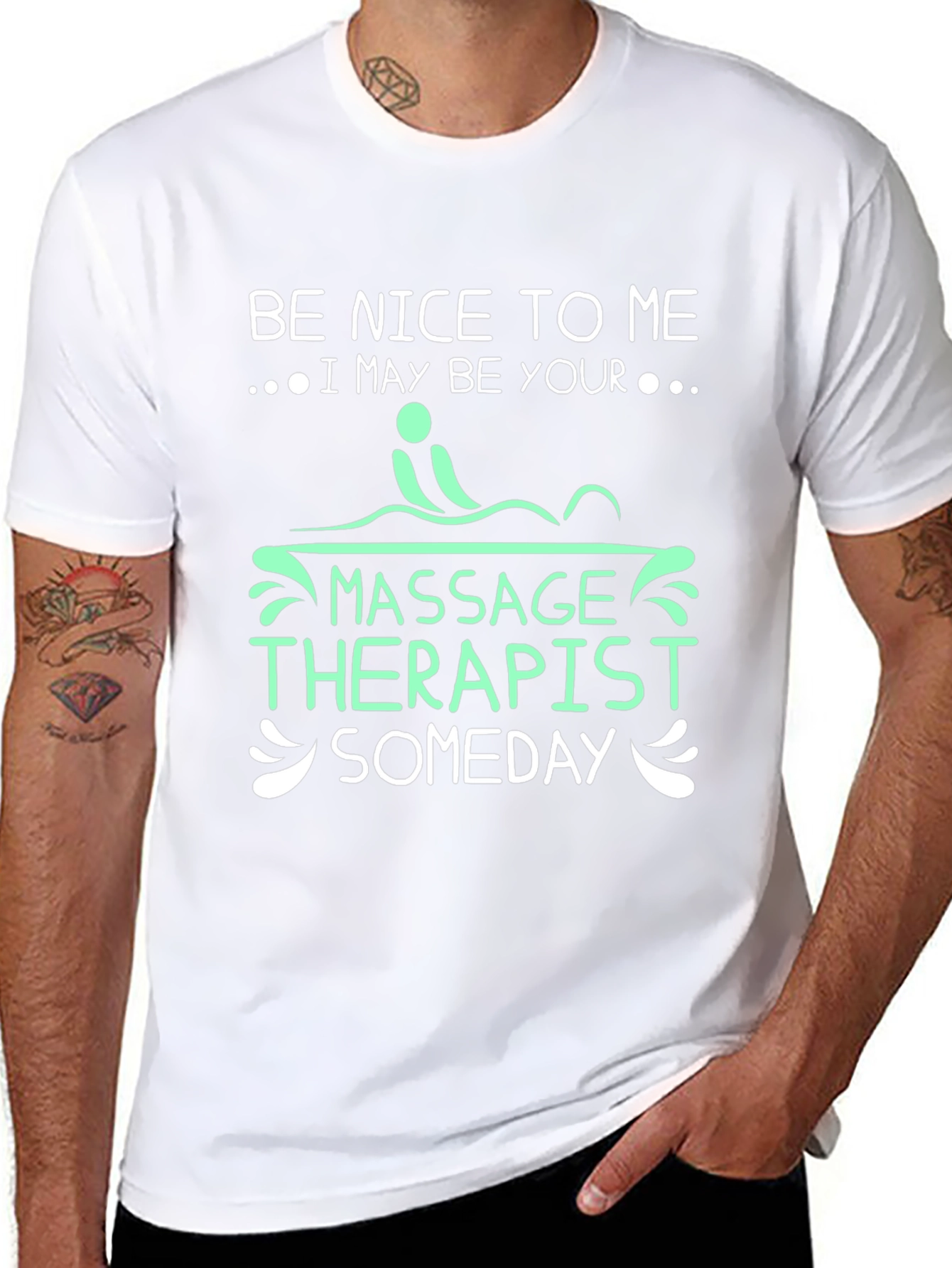 Be Nice to Me Massage Therapist T-Shirt