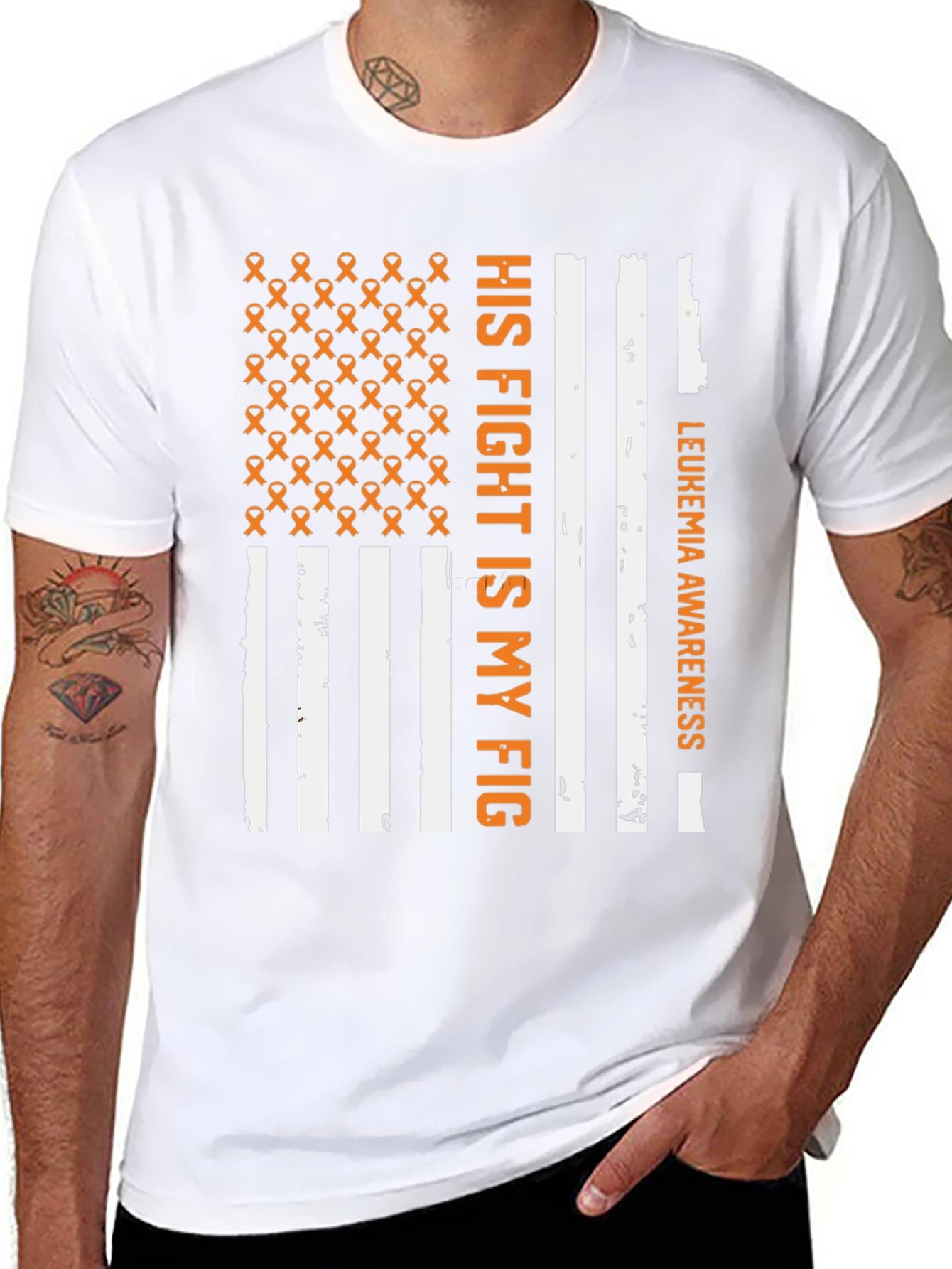 Leukemia Awareness T-Shirt - His Fight is My Fight