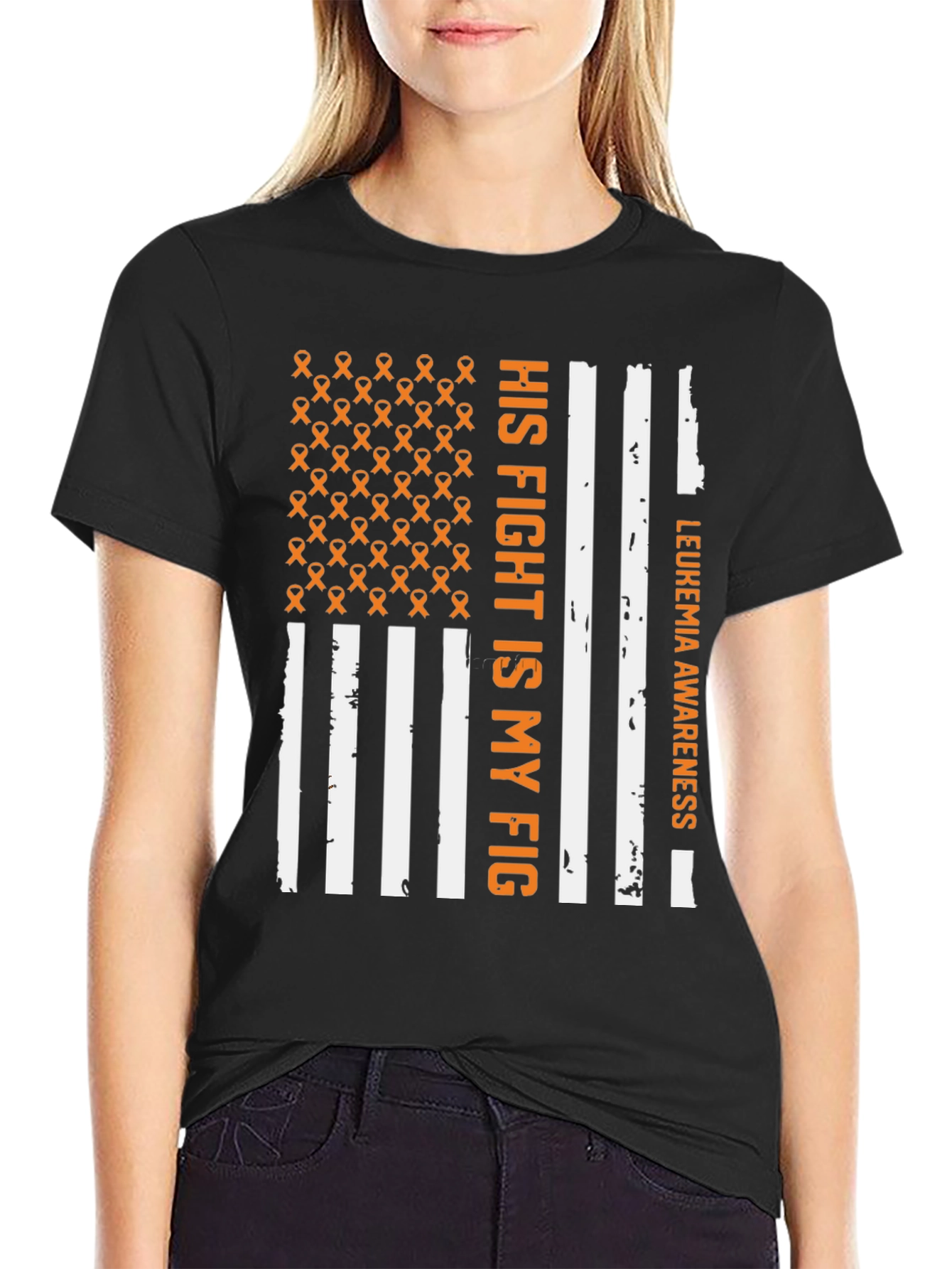 Leukemia Awareness T-Shirt - His Fight is My Fight