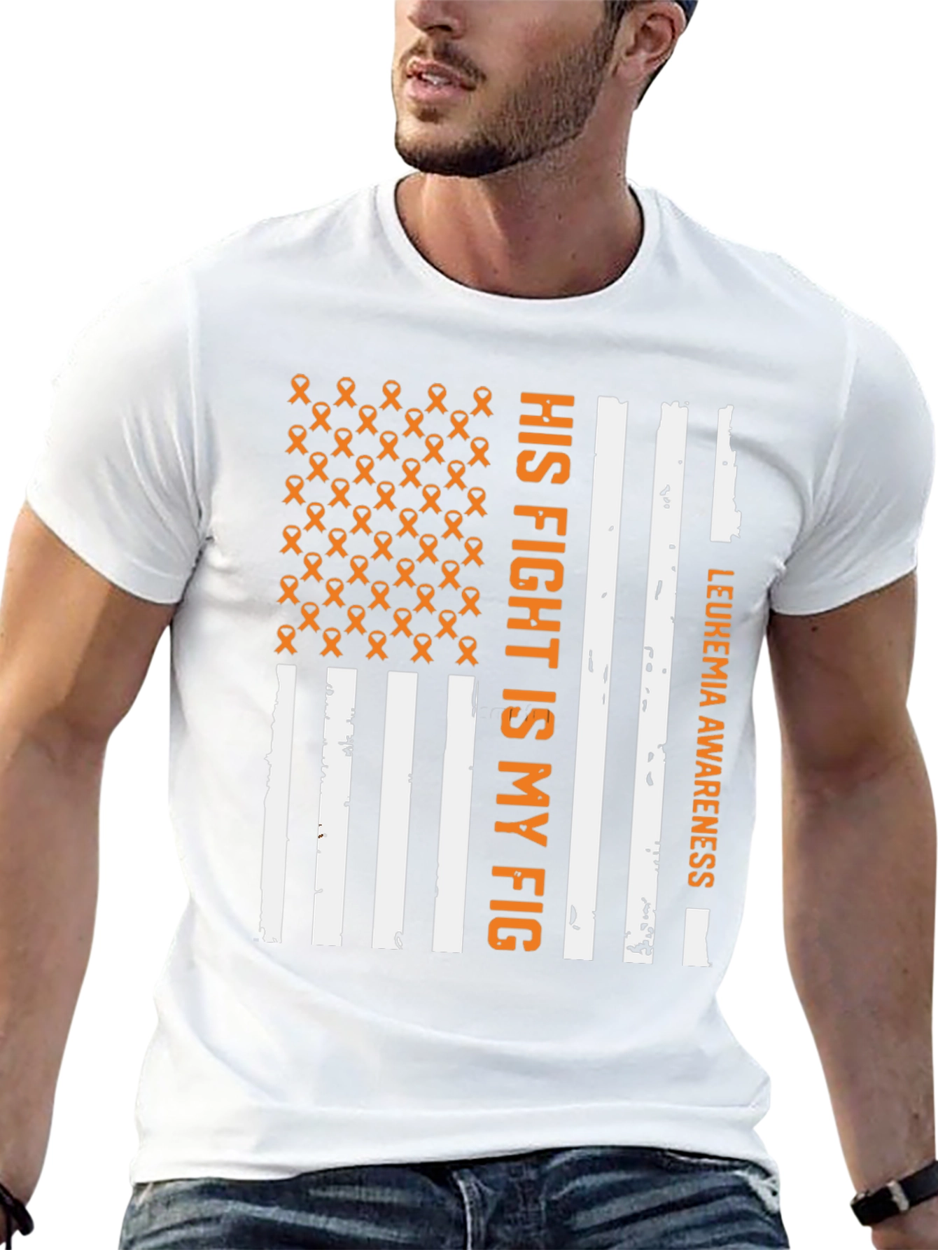 Leukemia Awareness T-Shirt - His Fight is My Fight