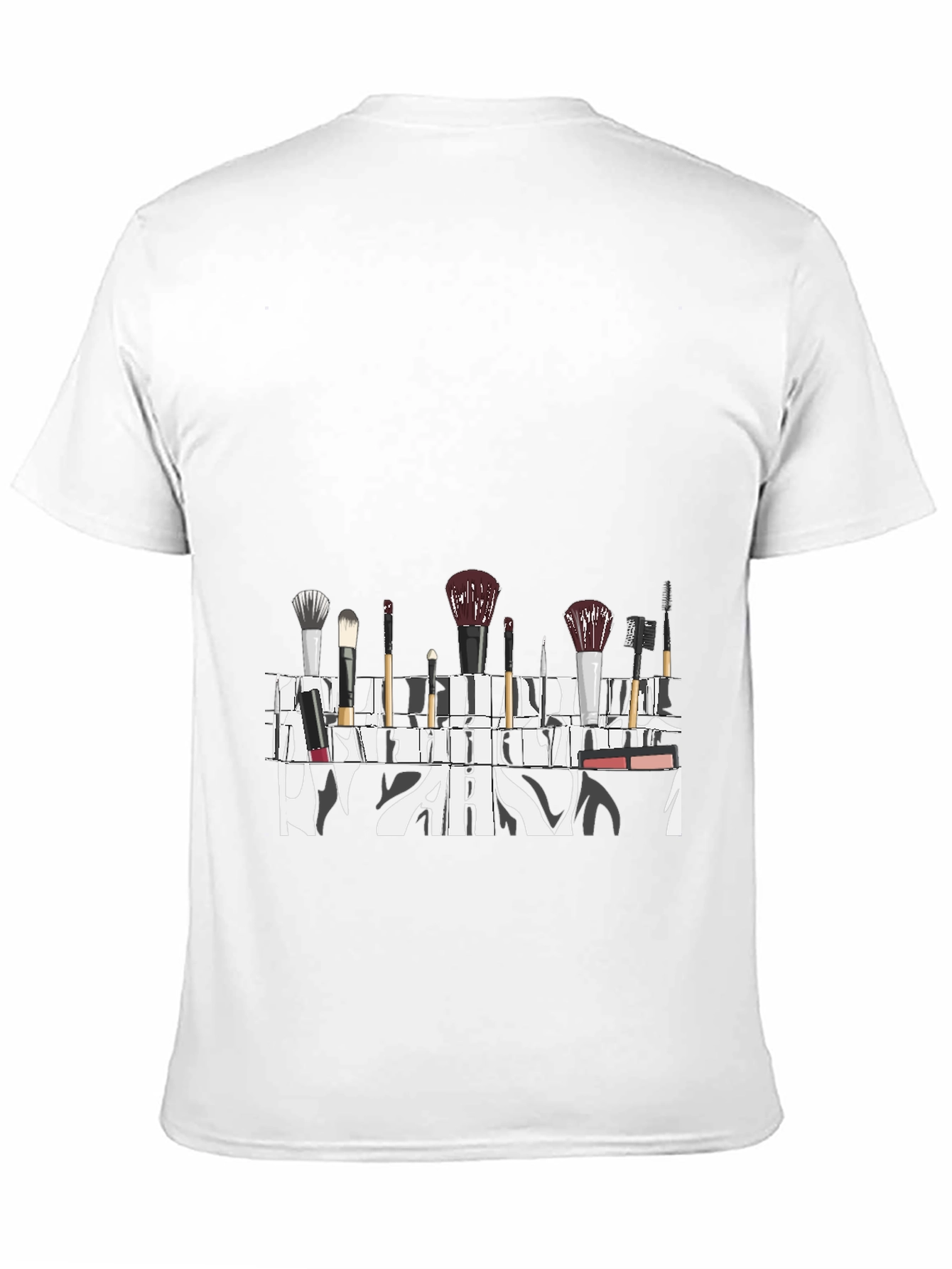 Makeup Brush Zebra T-Shirt
