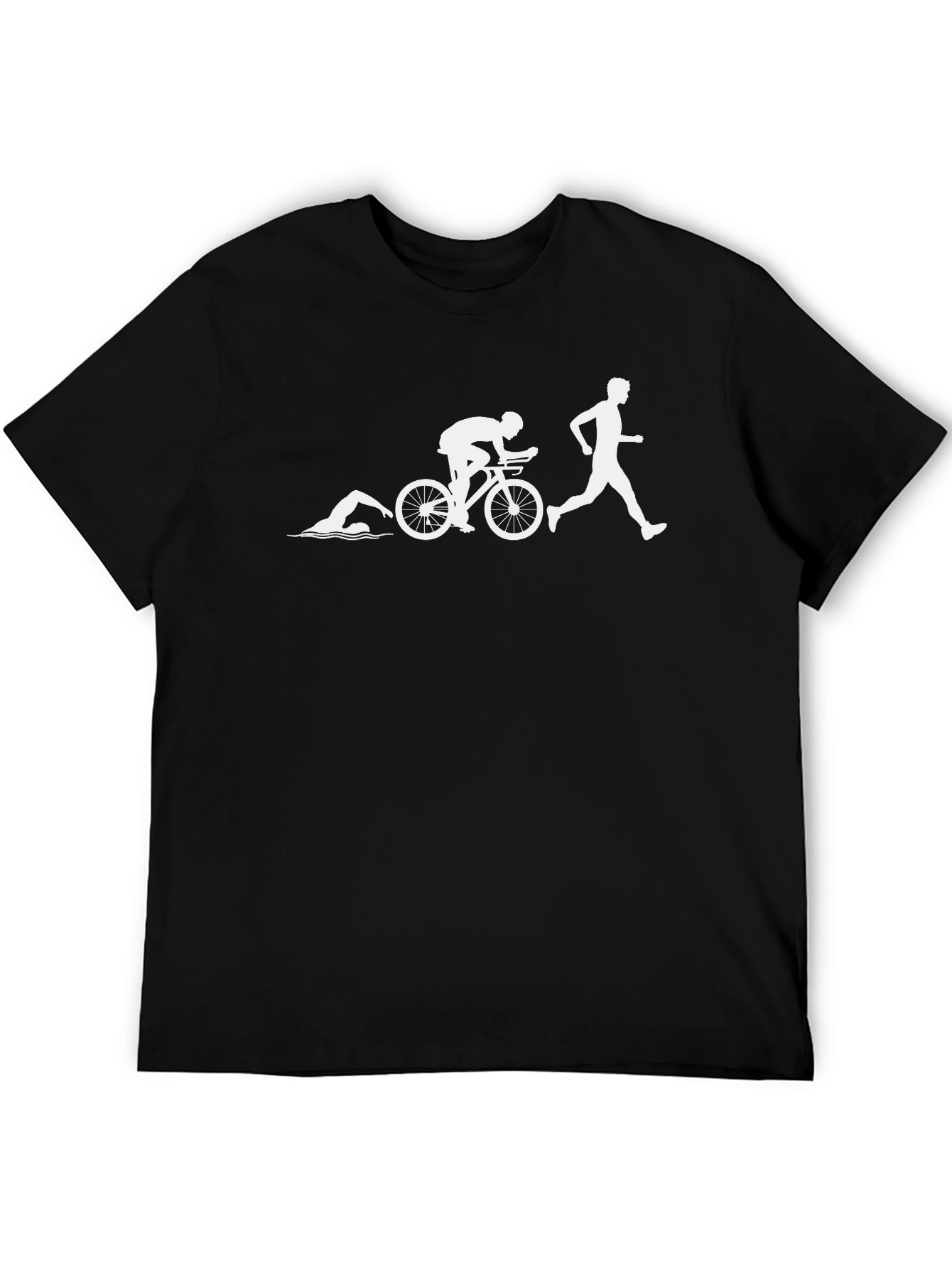 Triathlon T-Shirt: Swim Bike Run Design
