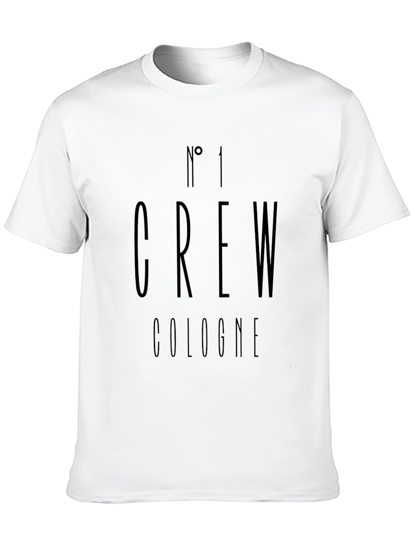 Crew Cologne Graphic Tee - Stylish Black T-Shirt