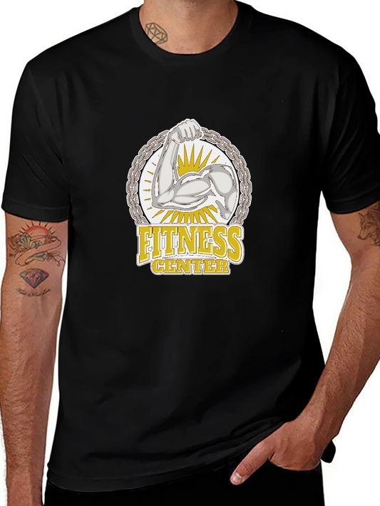 Fitness Center Graphic Tee - Black