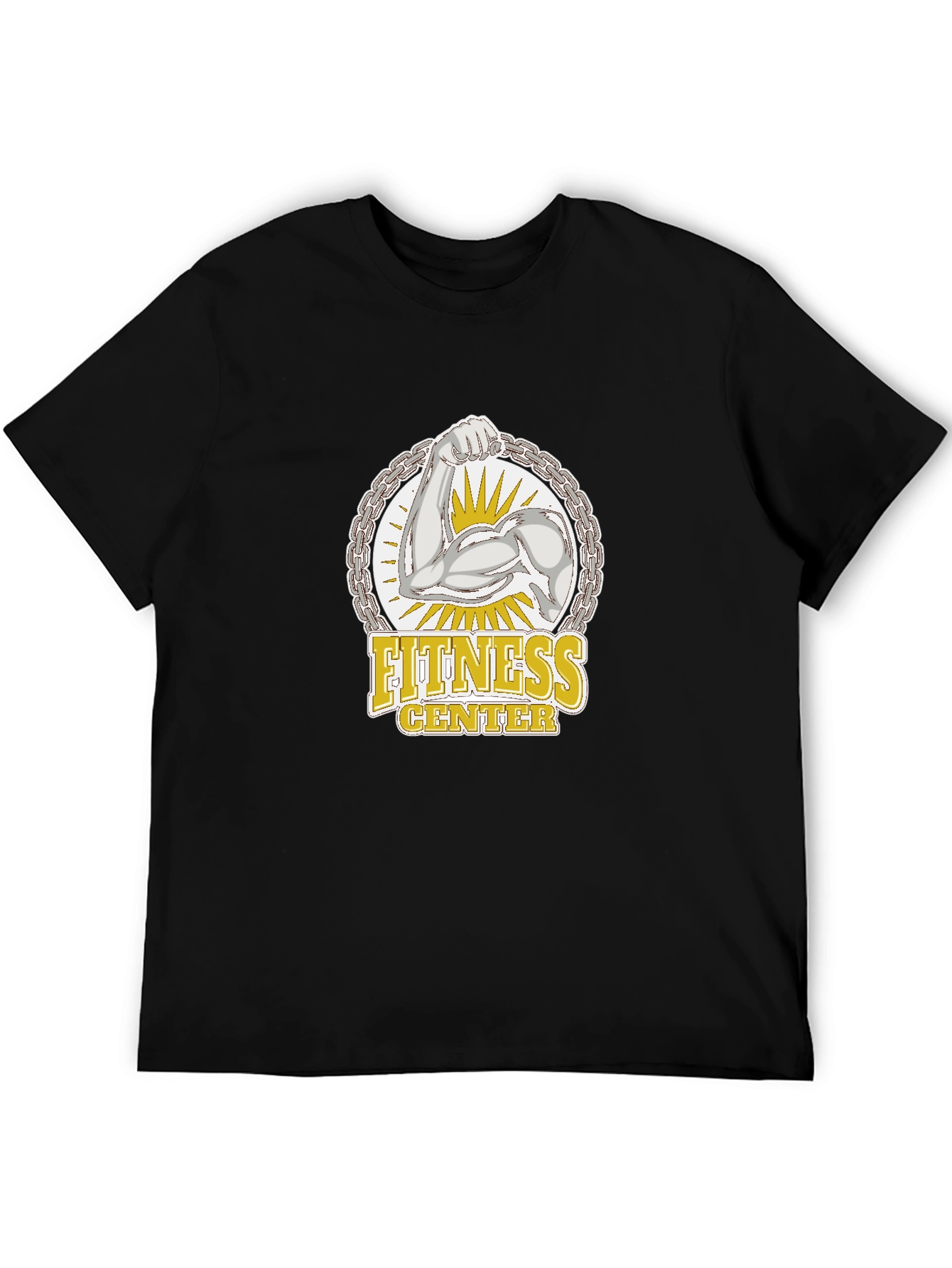 Fitness Center Graphic Tee - Black