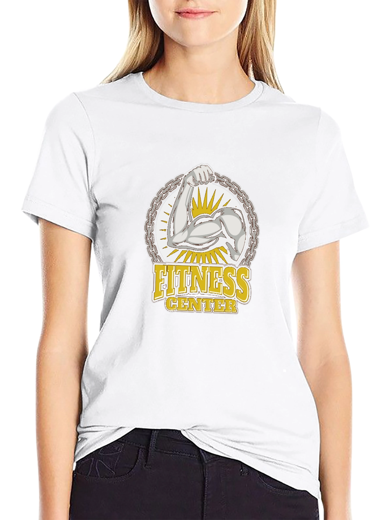 Fitness Center Graphic Tee - Black