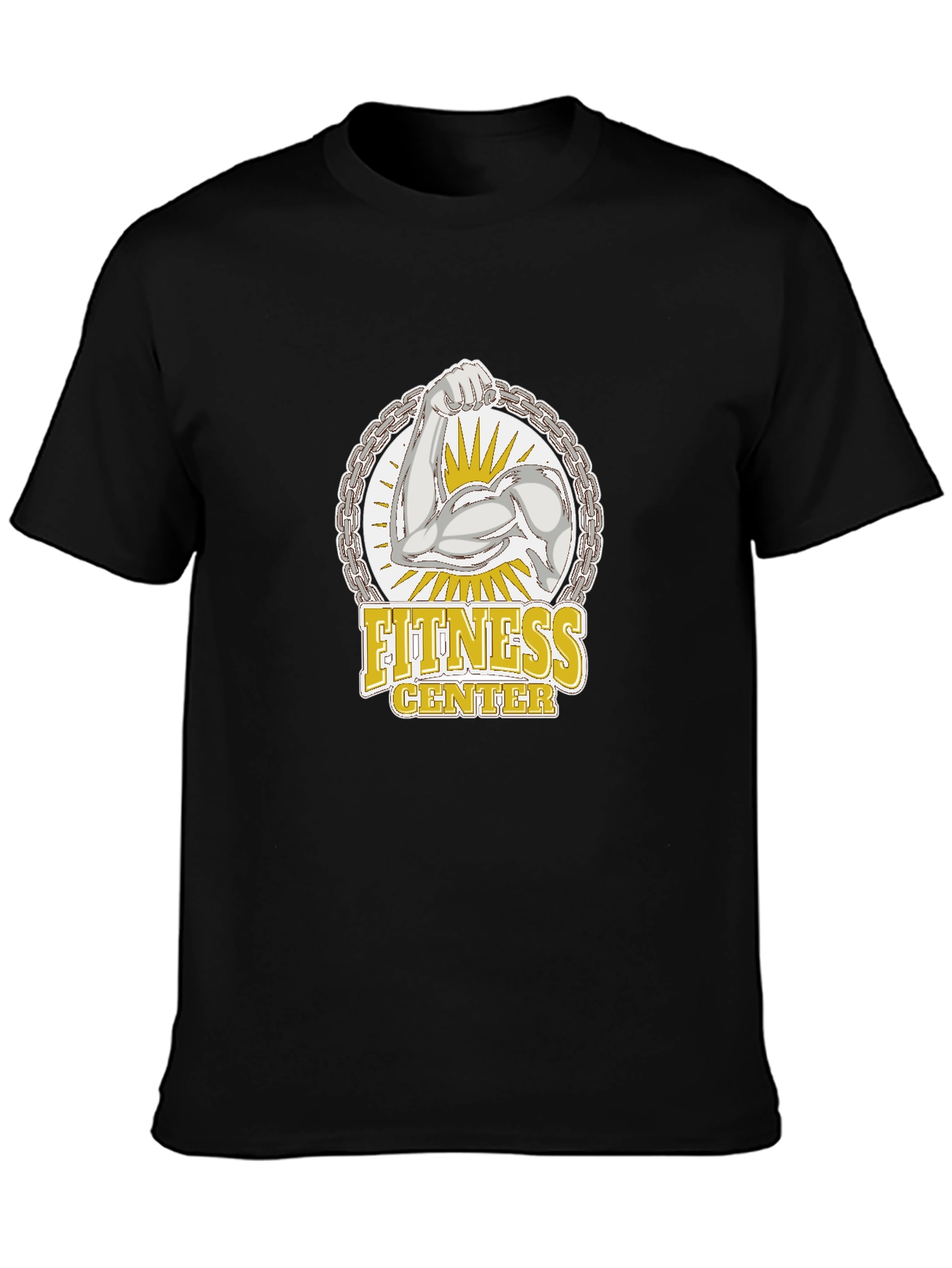 Fitness Center Graphic Tee - Black