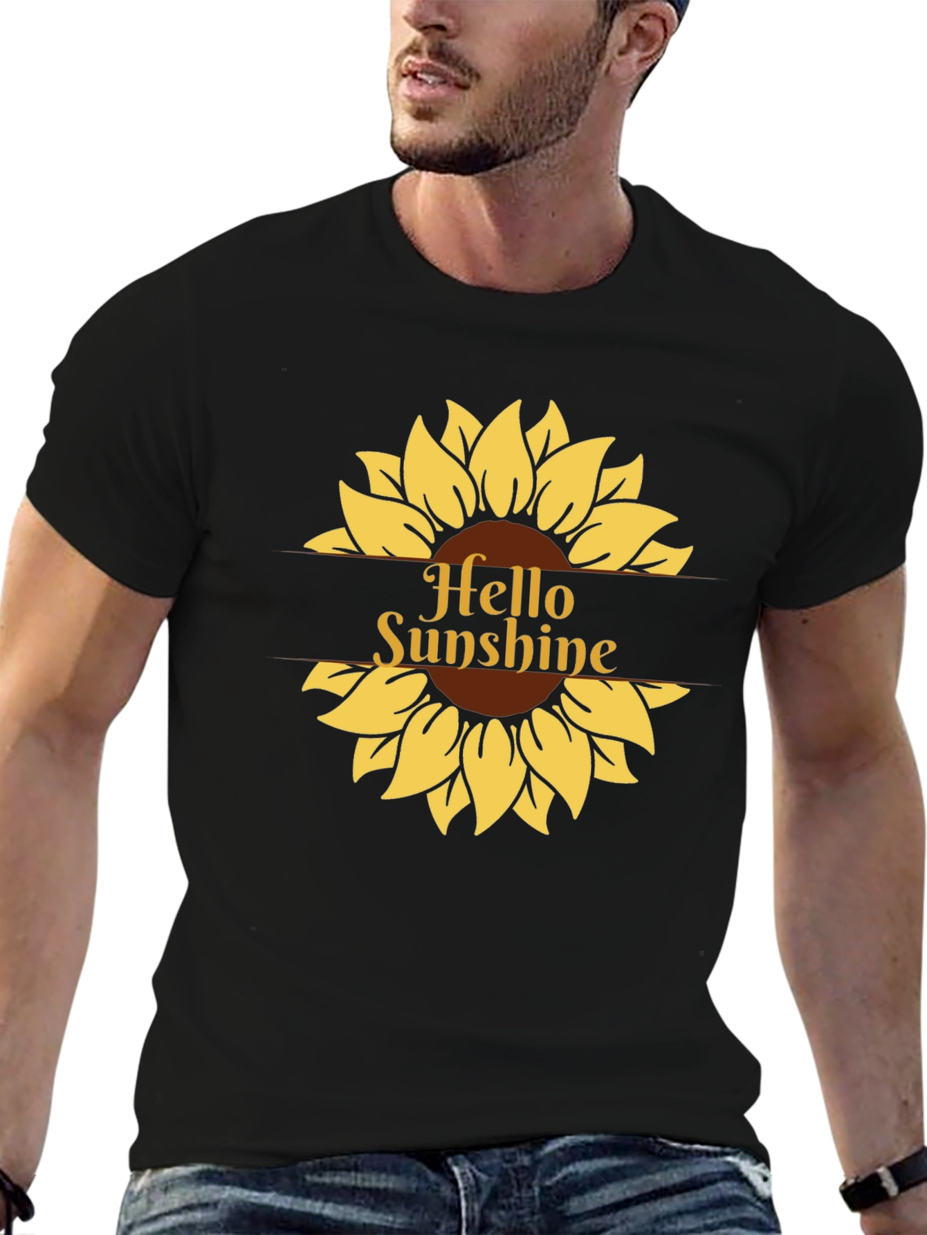 Hello Sunshine Graphic T-Shirt - Black