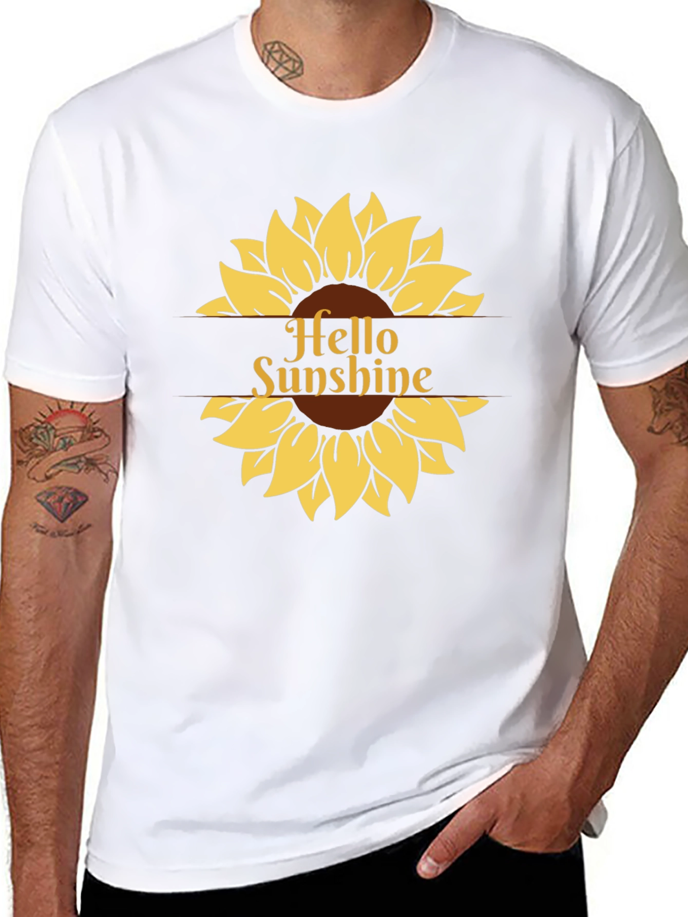 Hello Sunshine Graphic T-Shirt - Black