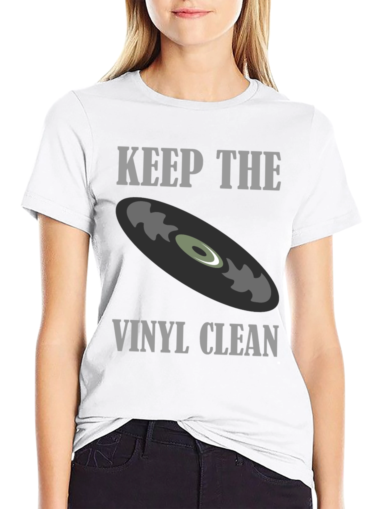 Keep The Vinyl Clean Graphic Tee