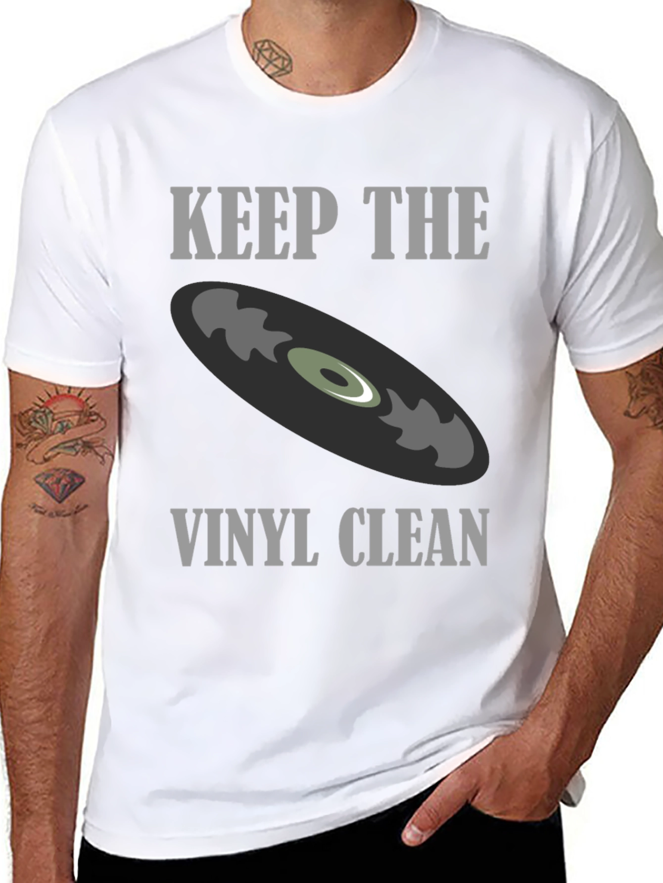 Keep The Vinyl Clean Graphic Tee