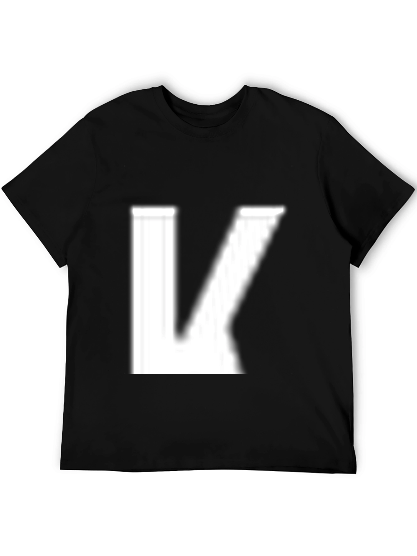 Letter K Graphic Print Tee - Modern Style