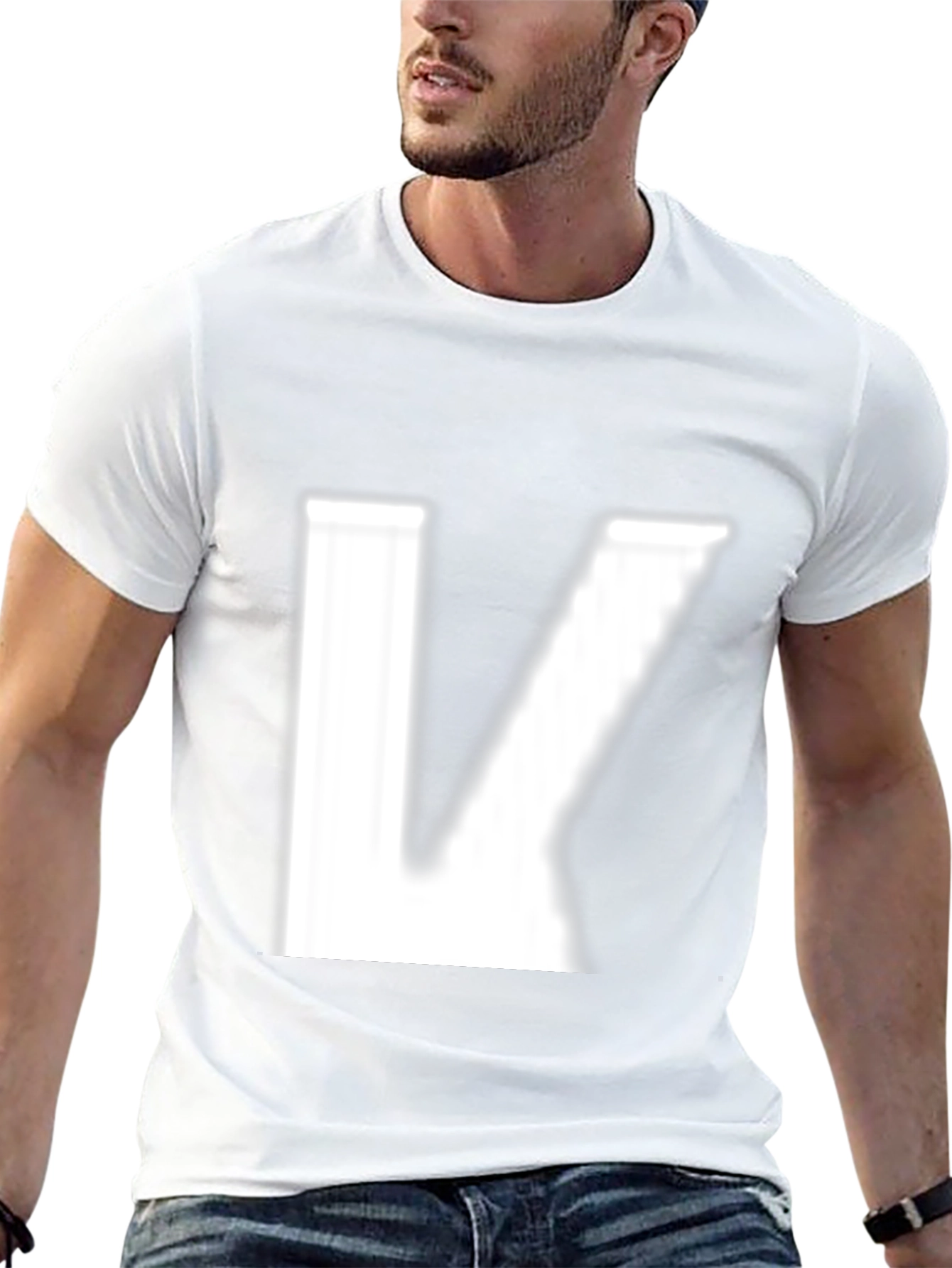 Letter K Graphic Print Tee - Modern Style
