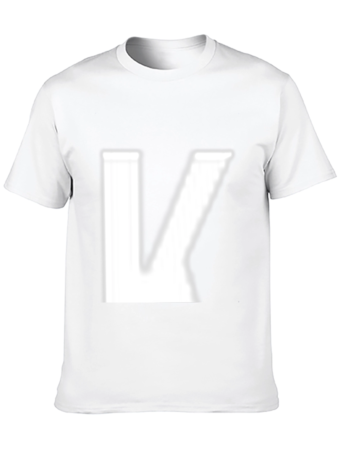 Letter K Graphic Print Tee - Modern Style