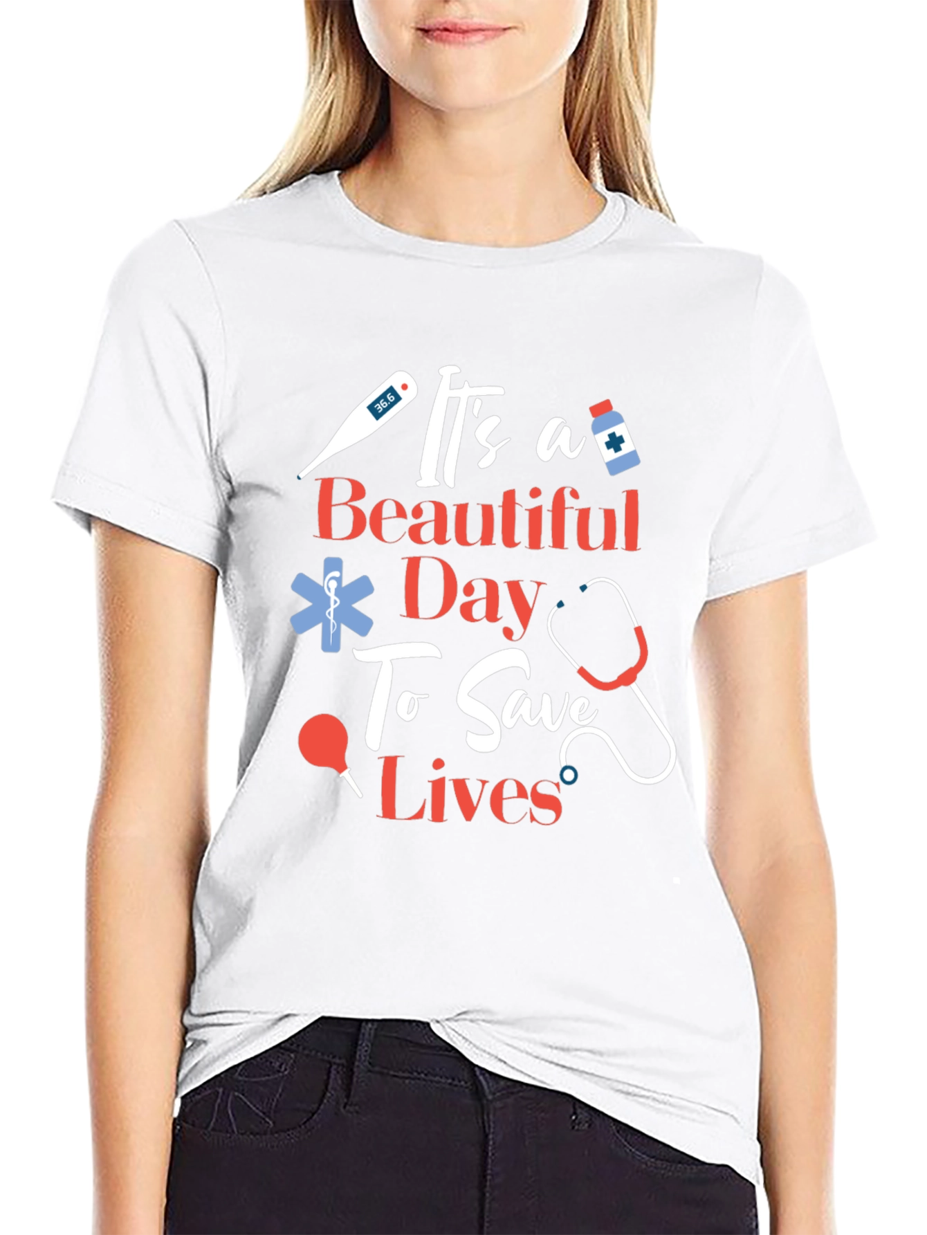 Its a Beautiful Day To Save Lives Graphic Tee