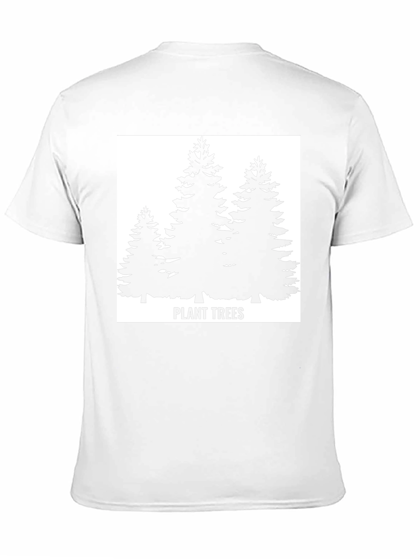 Plant Trees Black T-Shirt - Nature Conservation Tee