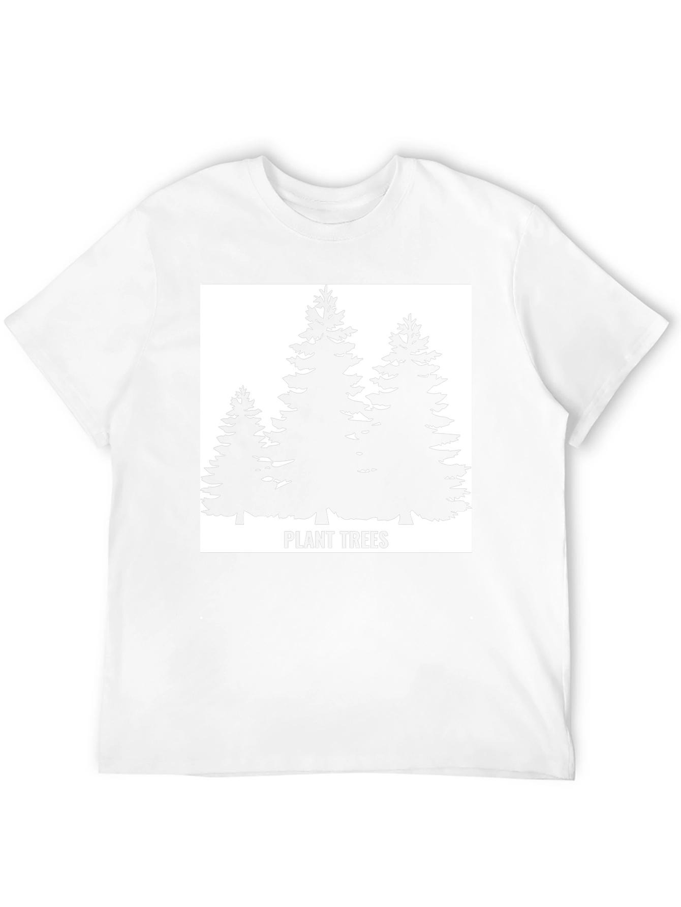 Plant Trees Black T-Shirt - Nature Conservation Tee