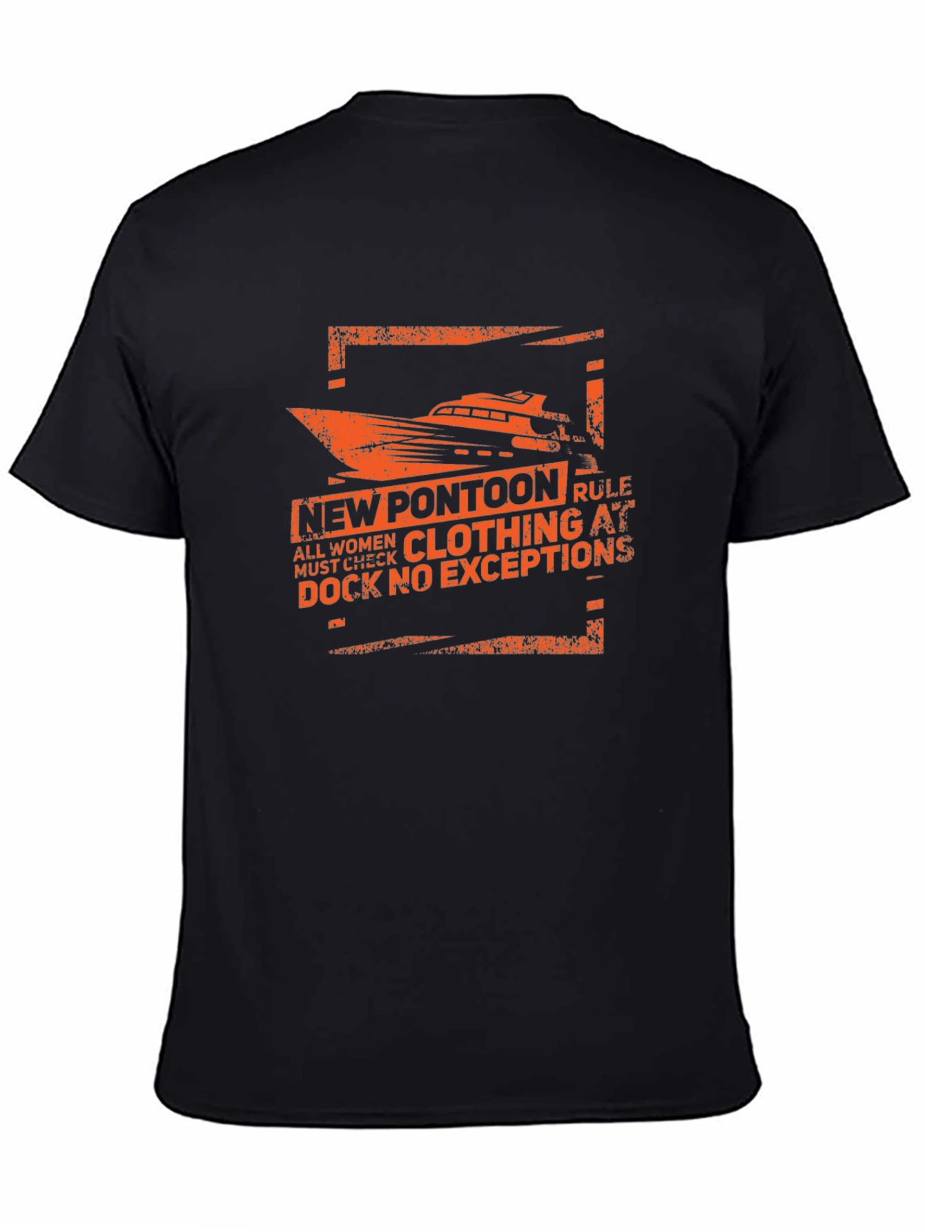 New Pontoon Rule T-Shirt - Funny Boating Tee