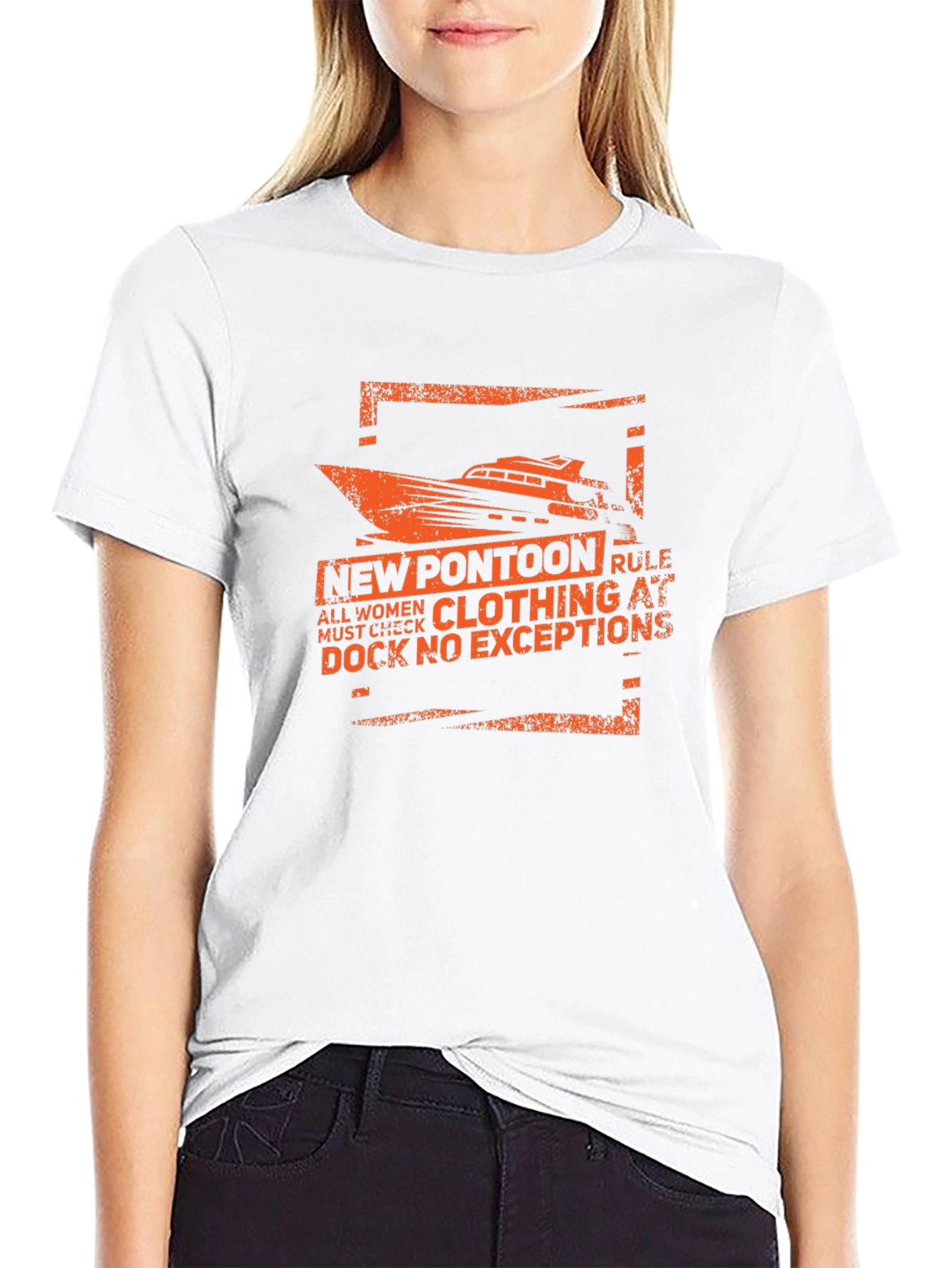 New Pontoon Rule T-Shirt - Funny Boating Tee