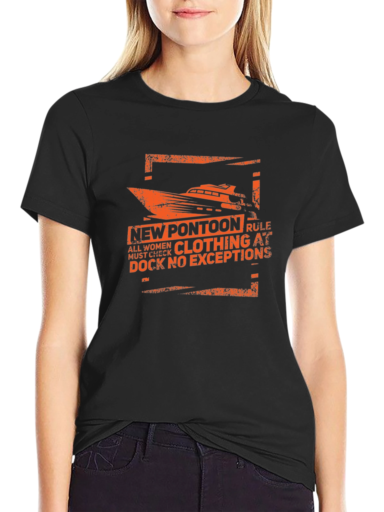 New Pontoon Rule T-Shirt - Funny Boating Tee