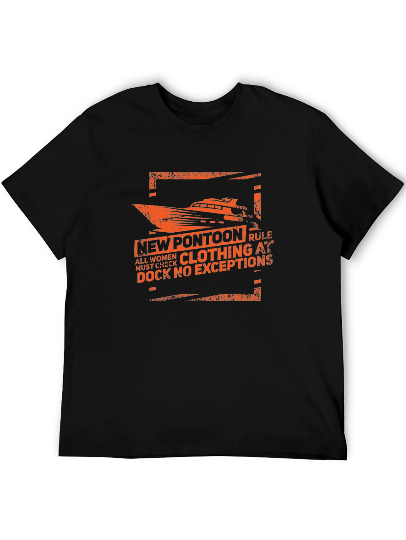 New Pontoon Rule T-Shirt - Funny Boating Tee