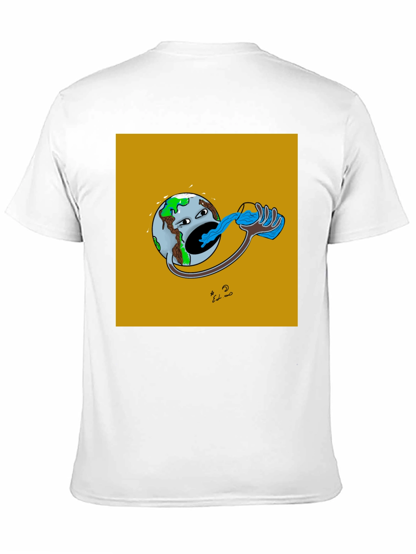 Earth Drinking Water Graphic T-Shirt