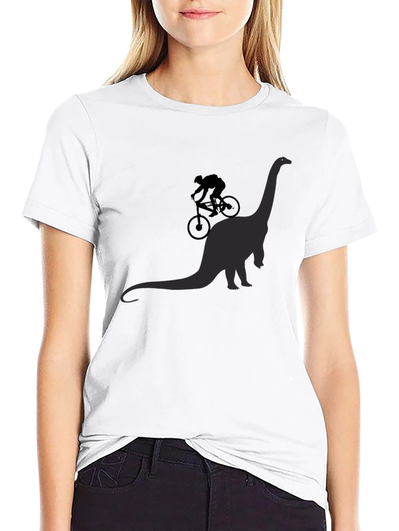 Dino Rider Tee - Black Graphic T-Shirt