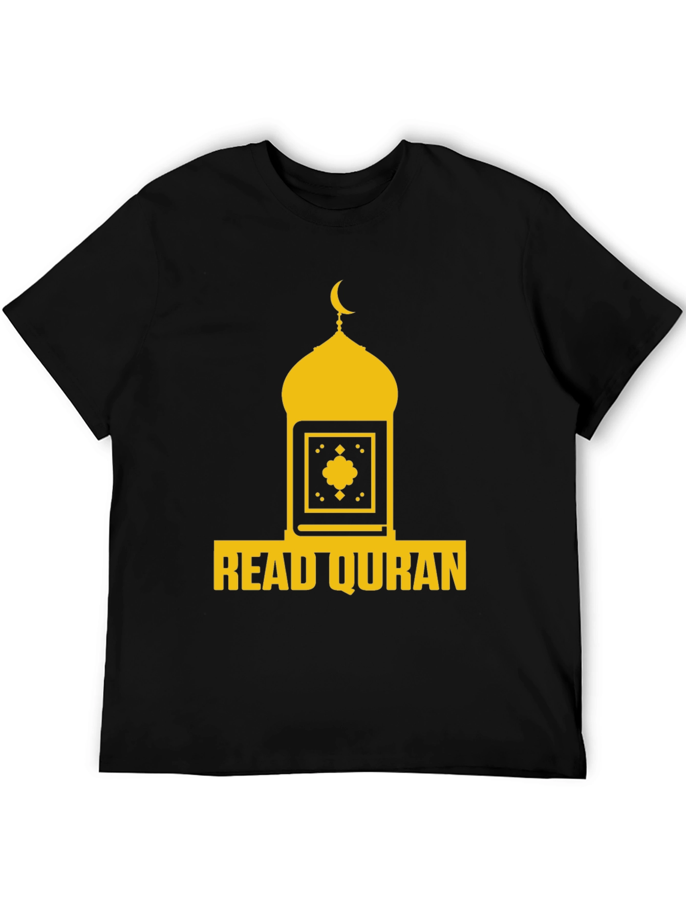 Read Quran T-Shirt - Islamic Mosque Crescent Design