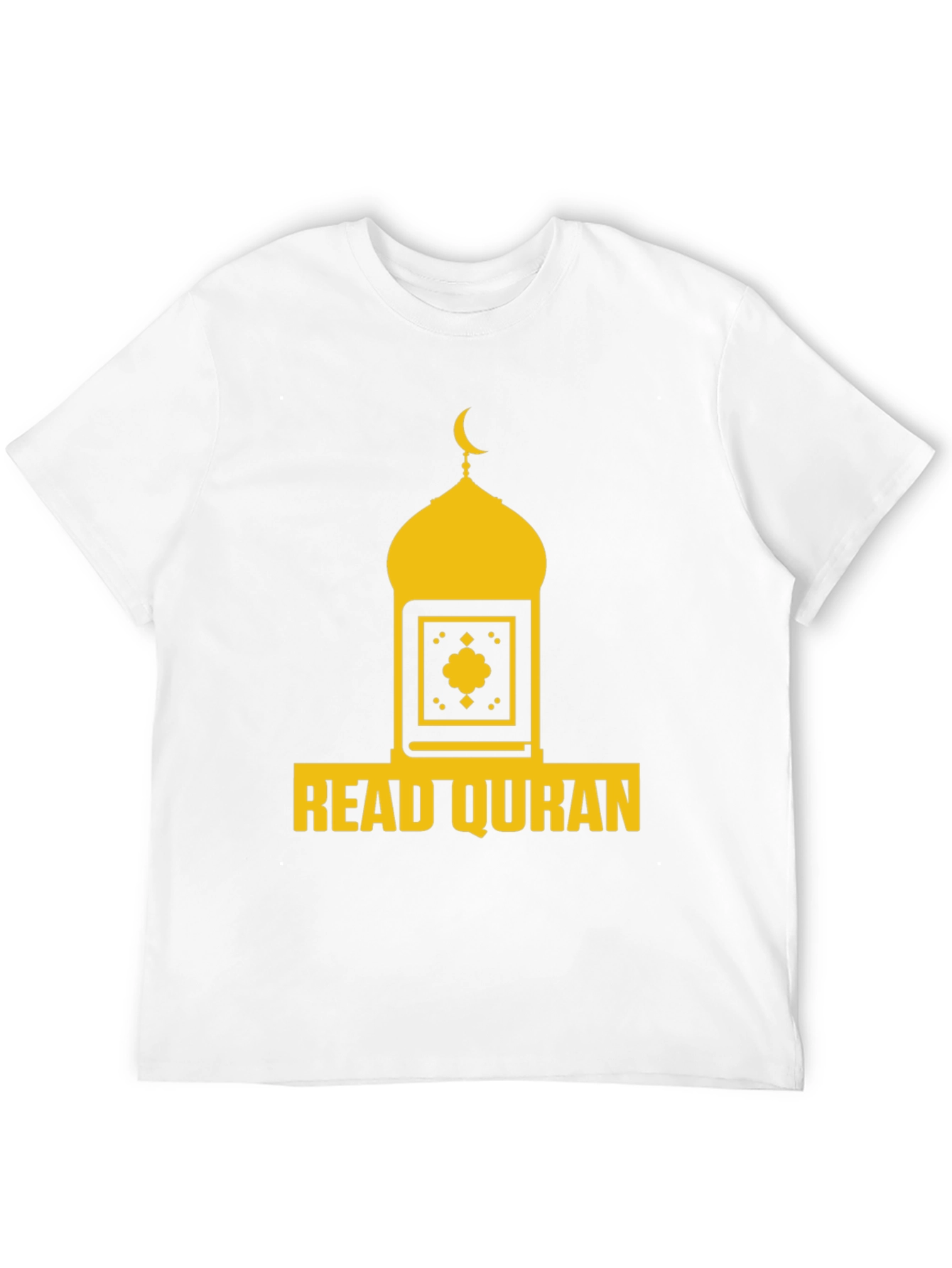 Read Quran T-Shirt - Islamic Mosque Crescent Design