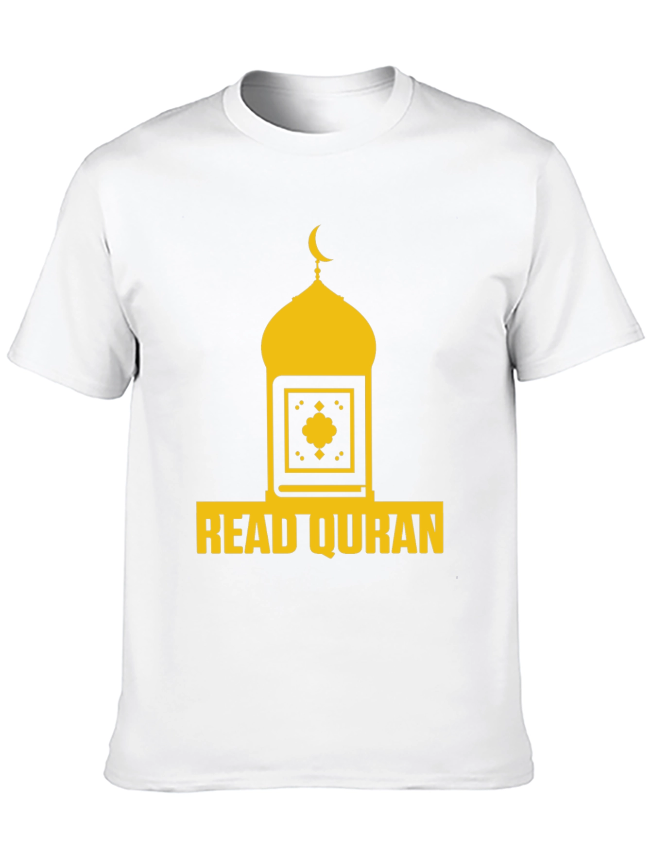 Read Quran T-Shirt - Islamic Mosque Crescent Design