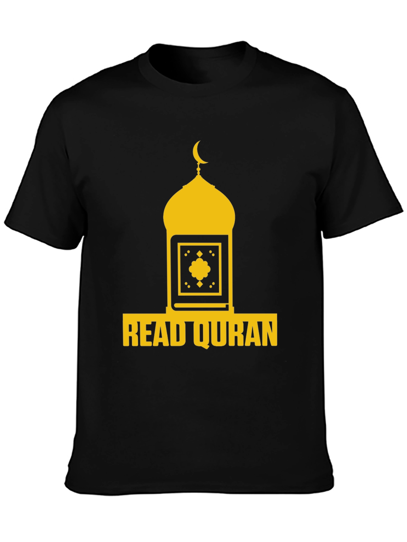 Read Quran T-Shirt - Islamic Mosque Crescent Design